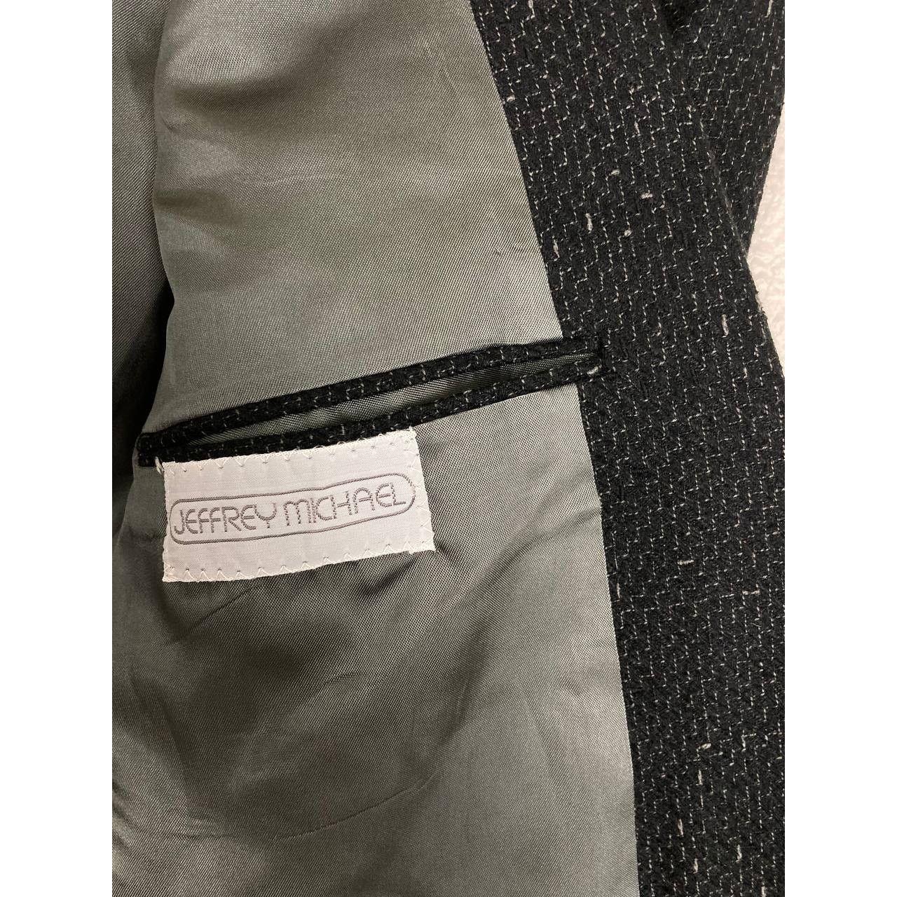 Gianni Valentino Gianni Jeffrey Michael Blazer Mens 44 Black Double Breasted Size 44R - 11 Thumbnail