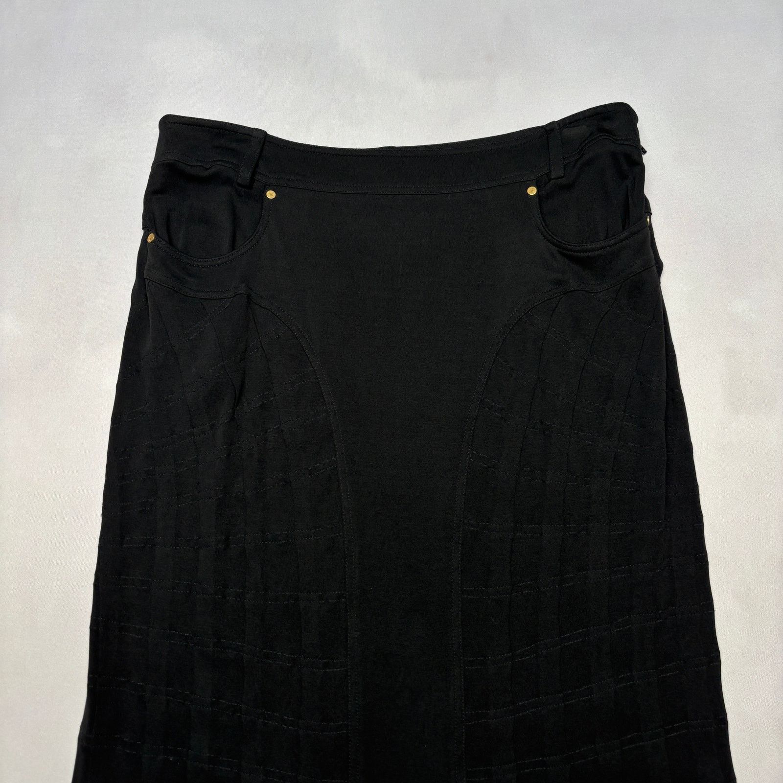 Gucci Vintage Gucci Tom Ford Era Panneled Skirt Women's 44 Y2K Size 30" / US 8 / IT 44 - 2 Thumbnail