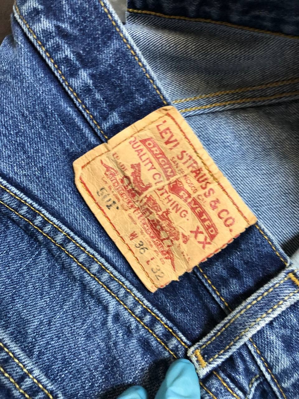 Levi's Levis 501 Jeans Mens Denim Straight Distressed * Size US 36 / EU 52 - 3 Thumbnail