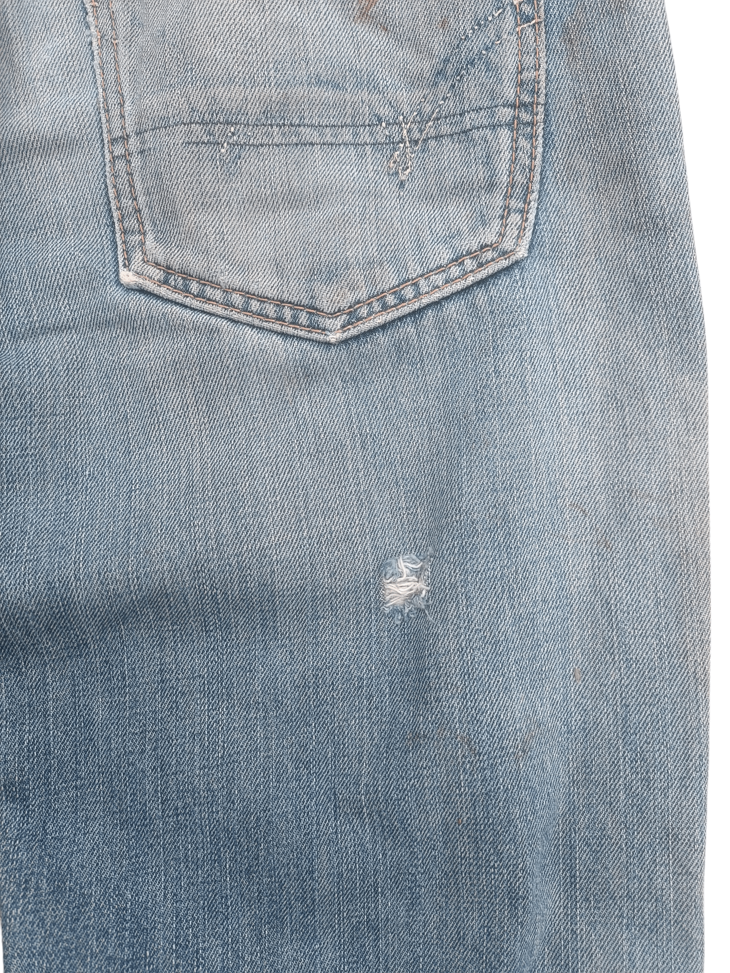 Edwin × Vintage EDWIN VINTAGE ORANGE TAB DISTRESSED SELVEDGE DENIM E197 Size US 32 / EU 48 - 22 Thumbnail