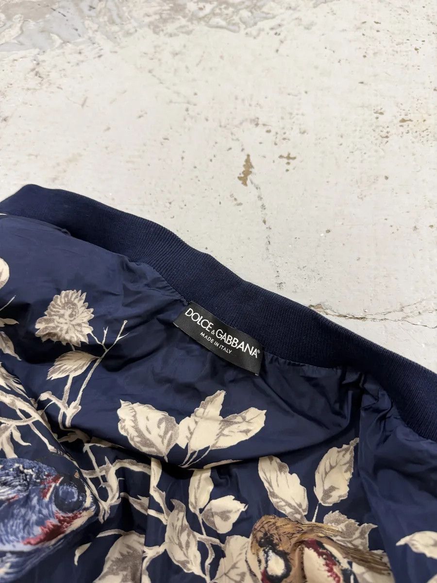 Dolce & Gabbana SS2016 Dolce & Gabbana Navy Floral Light Nylon Windbreaker Jacket Size US S / EU 44-46 / 1 - 8 Thumbnail