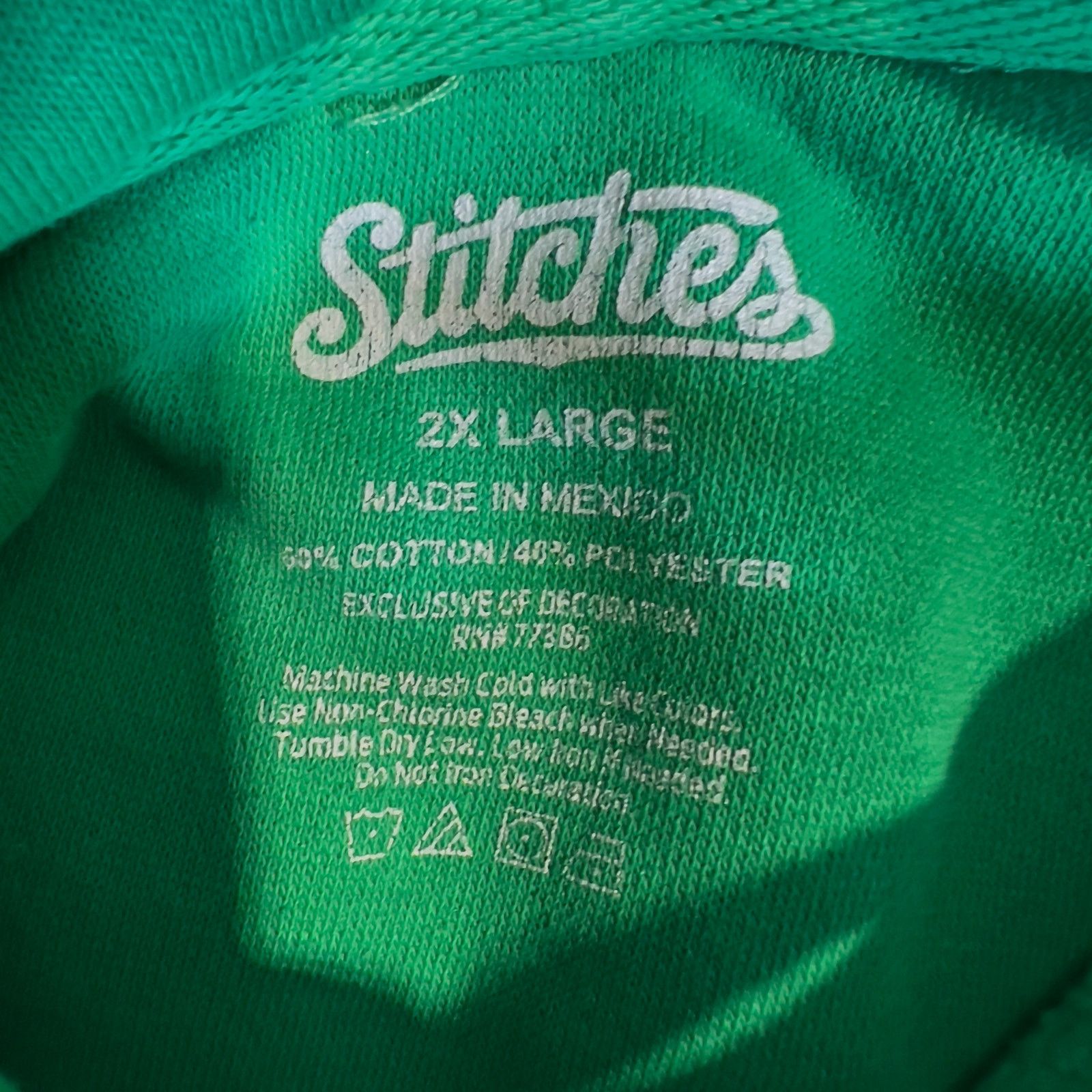 Stitch's Jeans Philadelphia Flyers Fanatic St Patrick Day White Logo Hoodie Size US XXL / EU 58 / 5 - 2 Thumbnail