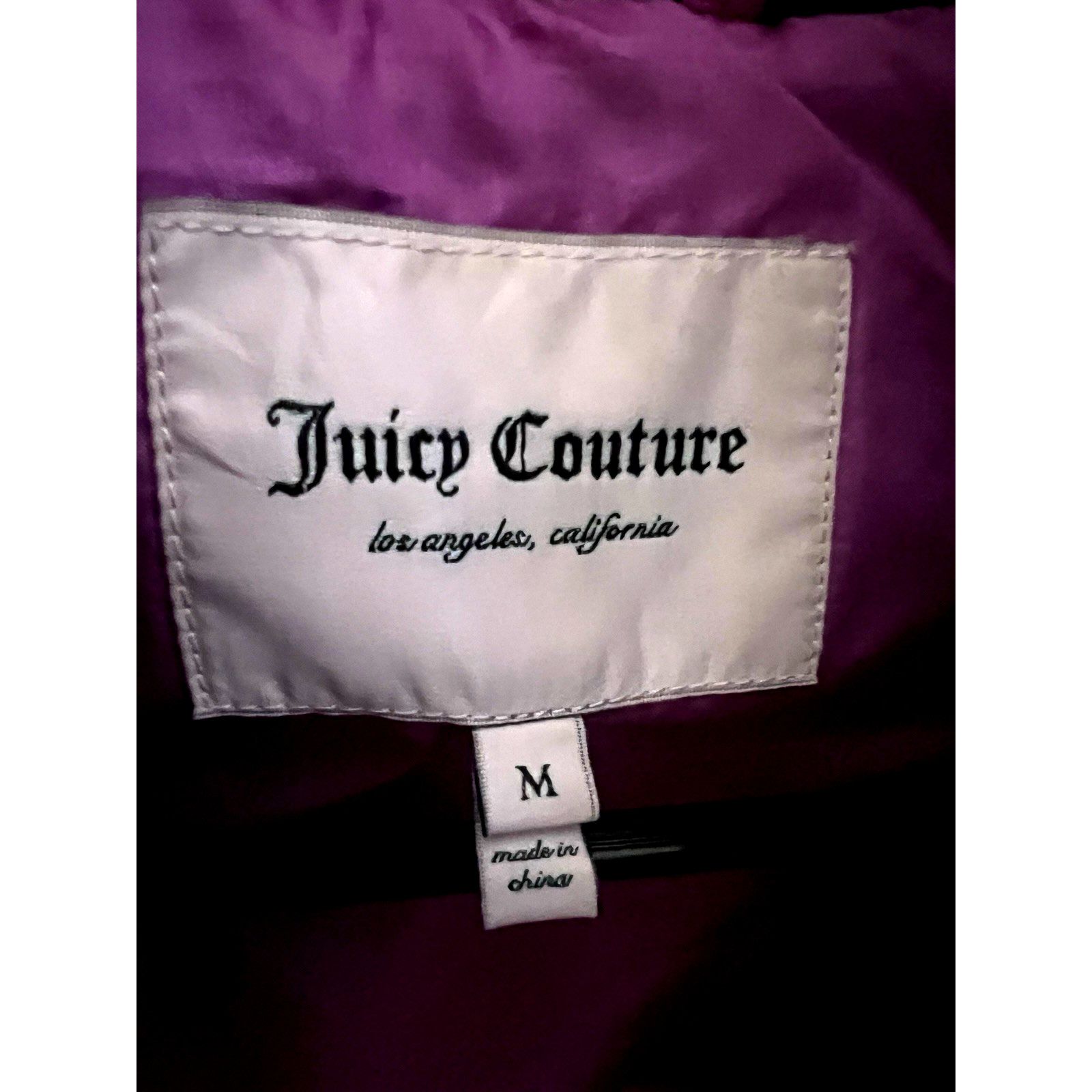 Juicy Couture Juicy Couture Fuchsia Down Puffer Zip Up Jacket Medium Size M / US 6-8 / IT 42-44 - 8 Thumbnail