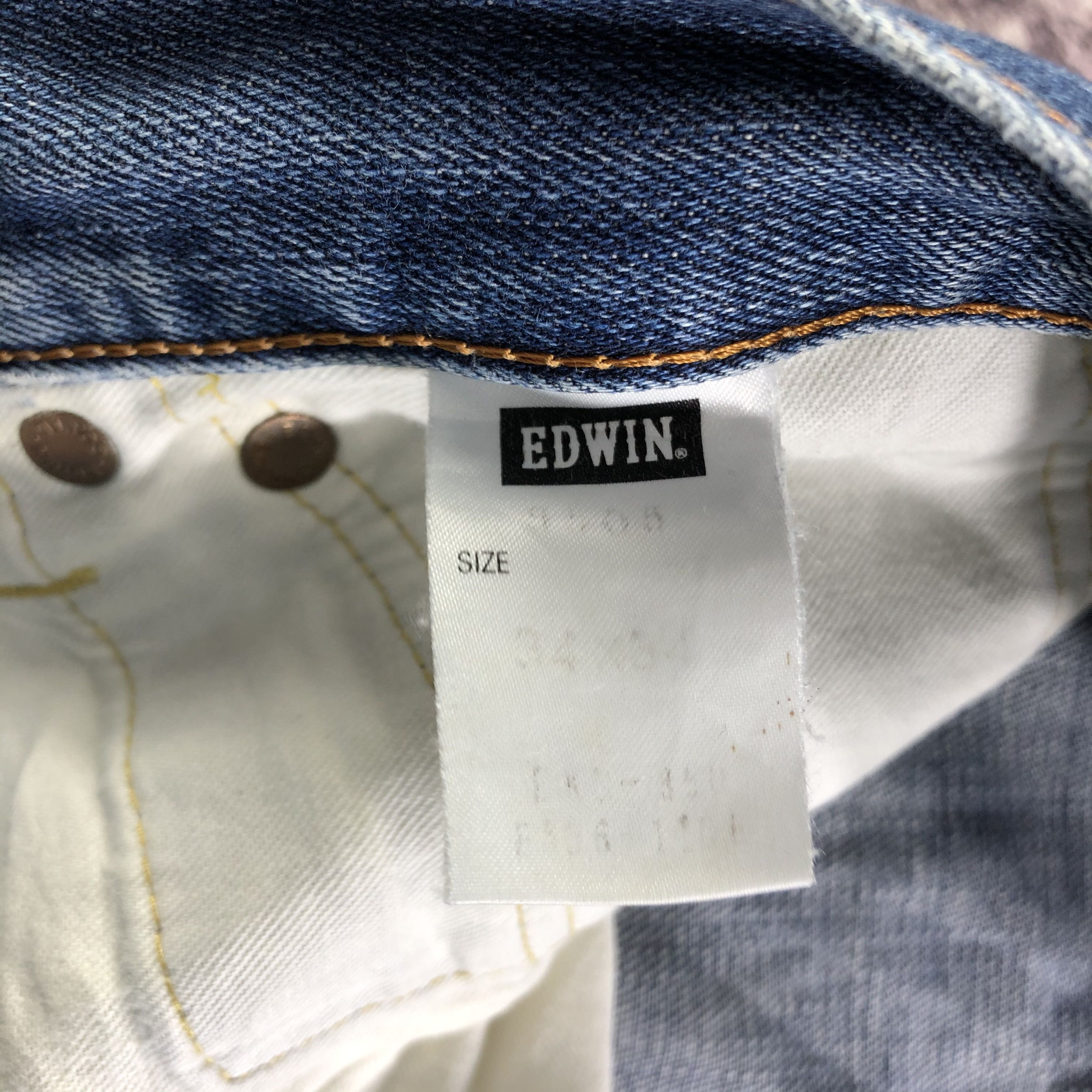 Edwin Vintage Blue Wash Edwin 505 Selvedge Jeans-JM3611 Size US 35 - 10 Thumbnail