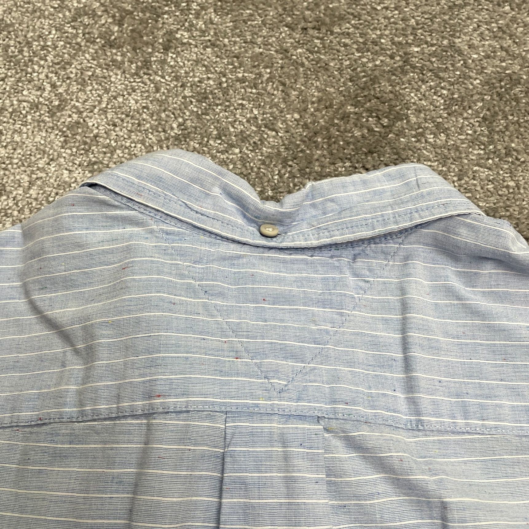 Tommy Hilfiger Tommy Hilfiger Classic Fit Shirt Men L Blue White Stripe Short Sleeve Casual Size US L / EU 52-54 / 3 - 4 Thumbnail