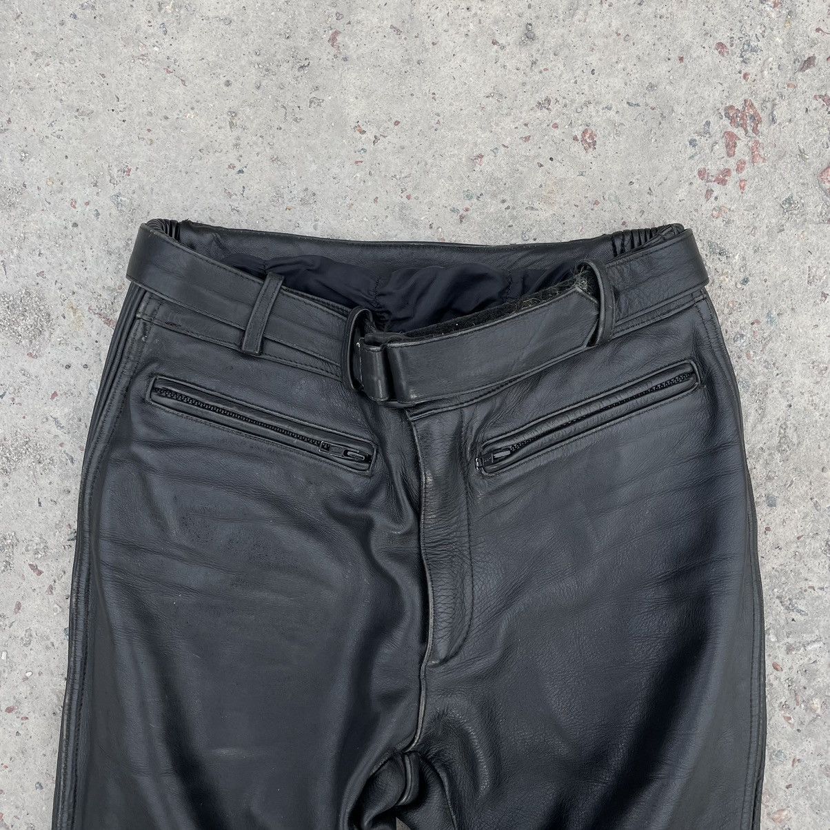 Other Vintage Moto Leather Pants 50 Size Y2K 90s USA Japan Size US 31 - 5 Thumbnail