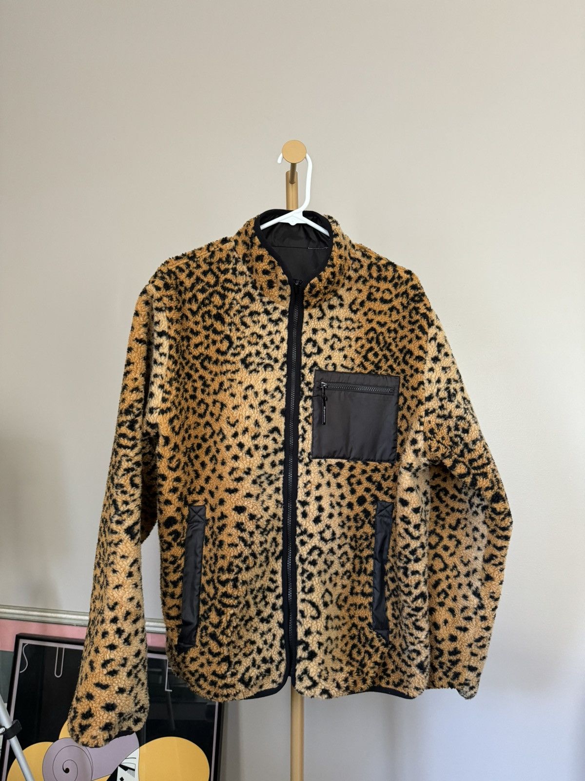 Supreme leopard coat online