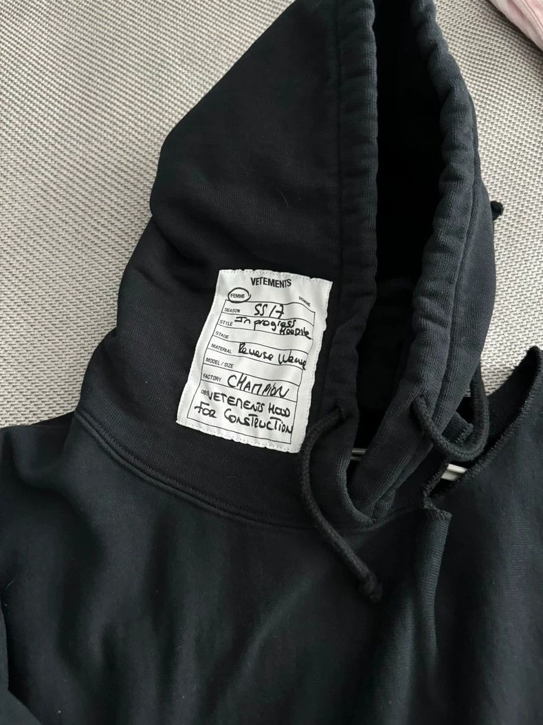 Vetements Vetements Champion Collaborative Hoodie Size US XS / EU 42 / 0 - 2 Thumbnail