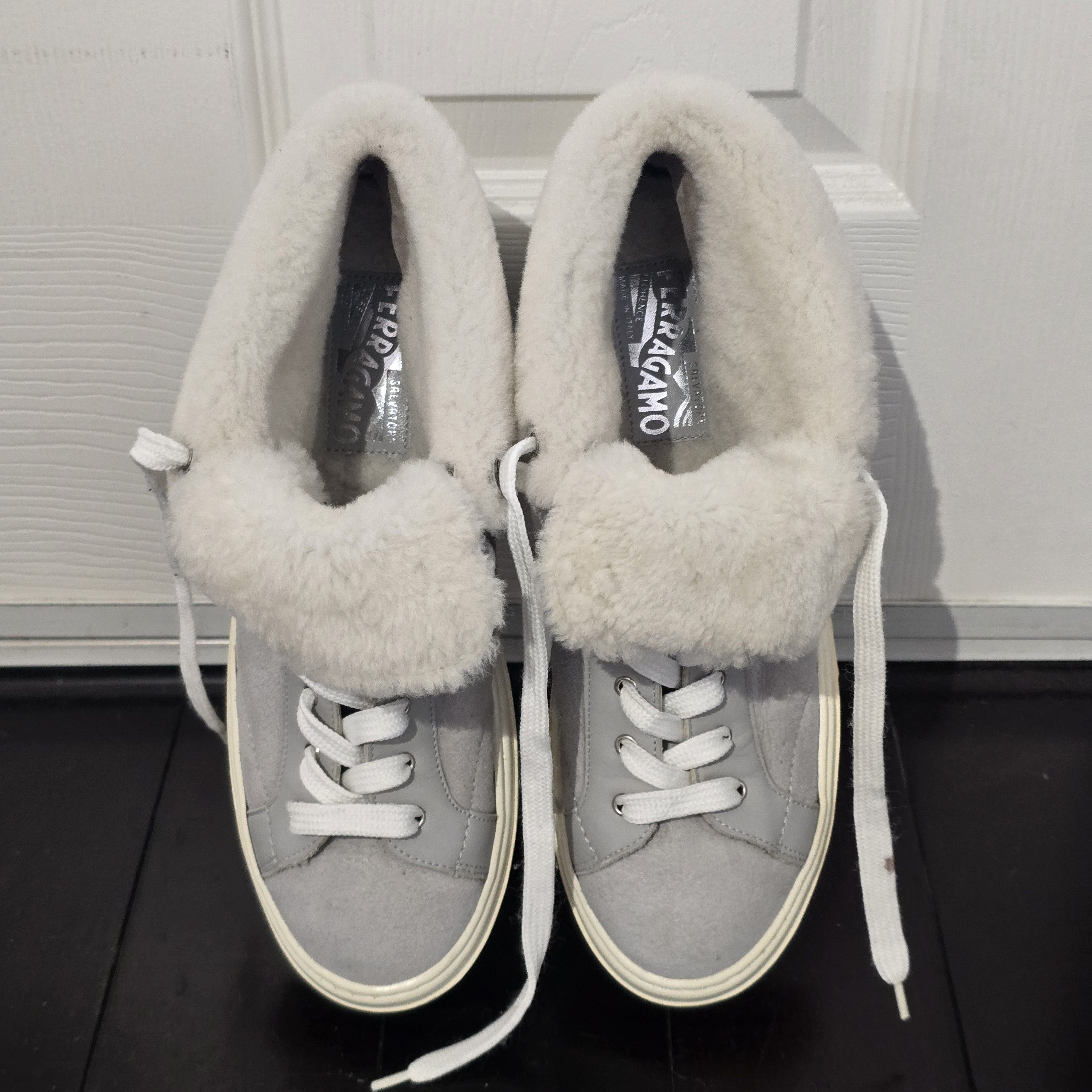 Salvatore Ferragamo Nisia shearling suede hi-tops Size US 9 / IT 39 - 3 Thumbnail