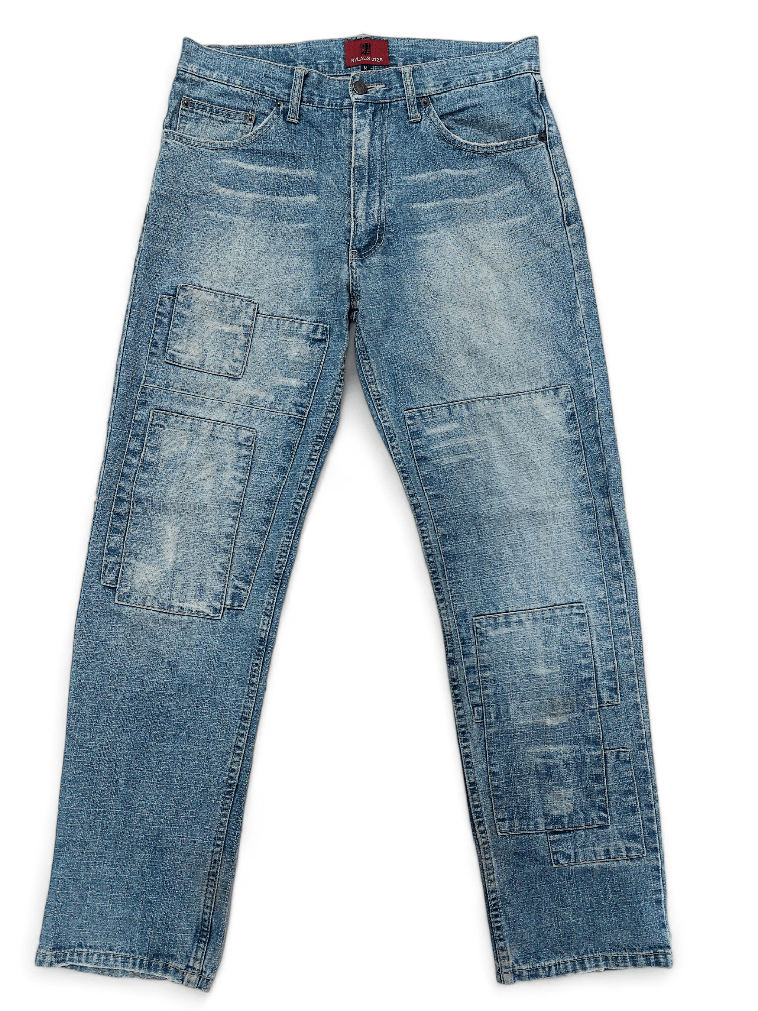 Vintage Nylaus 0125 Patchwork Denim Size US 32 / EU 48 - 2 Thumbnail