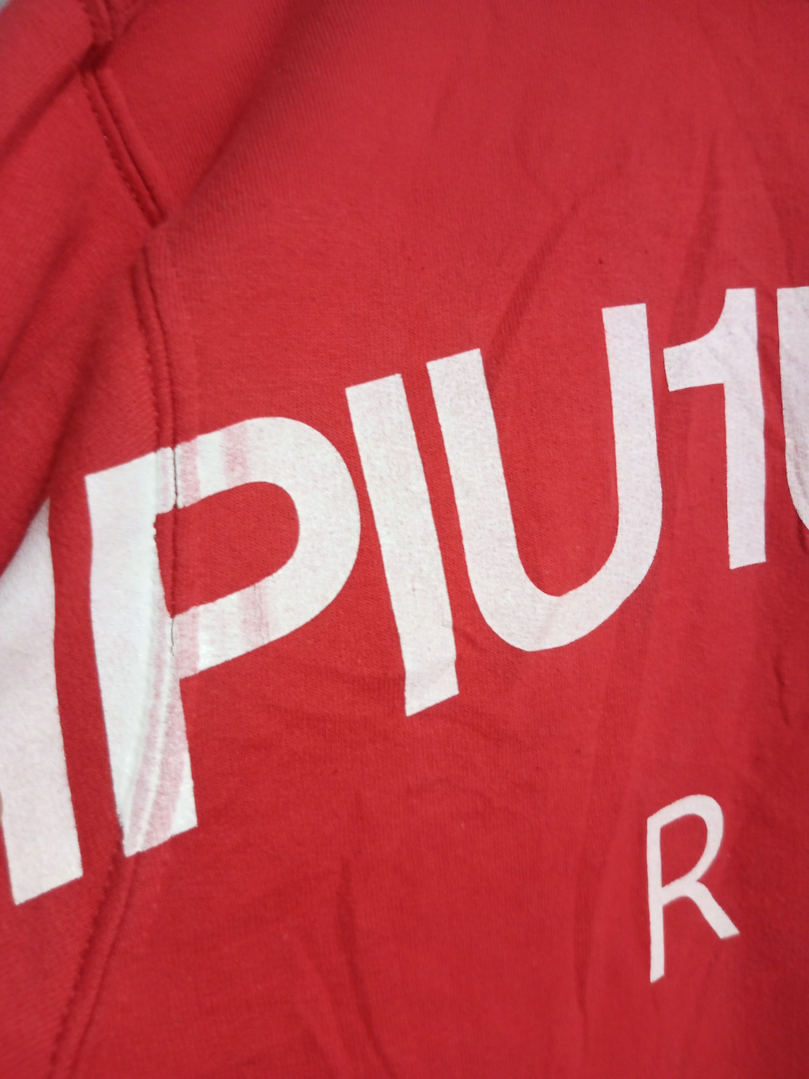 Japanese Brand 1PIU1UGUALE3 relax back print hoodie Size US XL / EU 56 / 4 - 2 Thumbnail