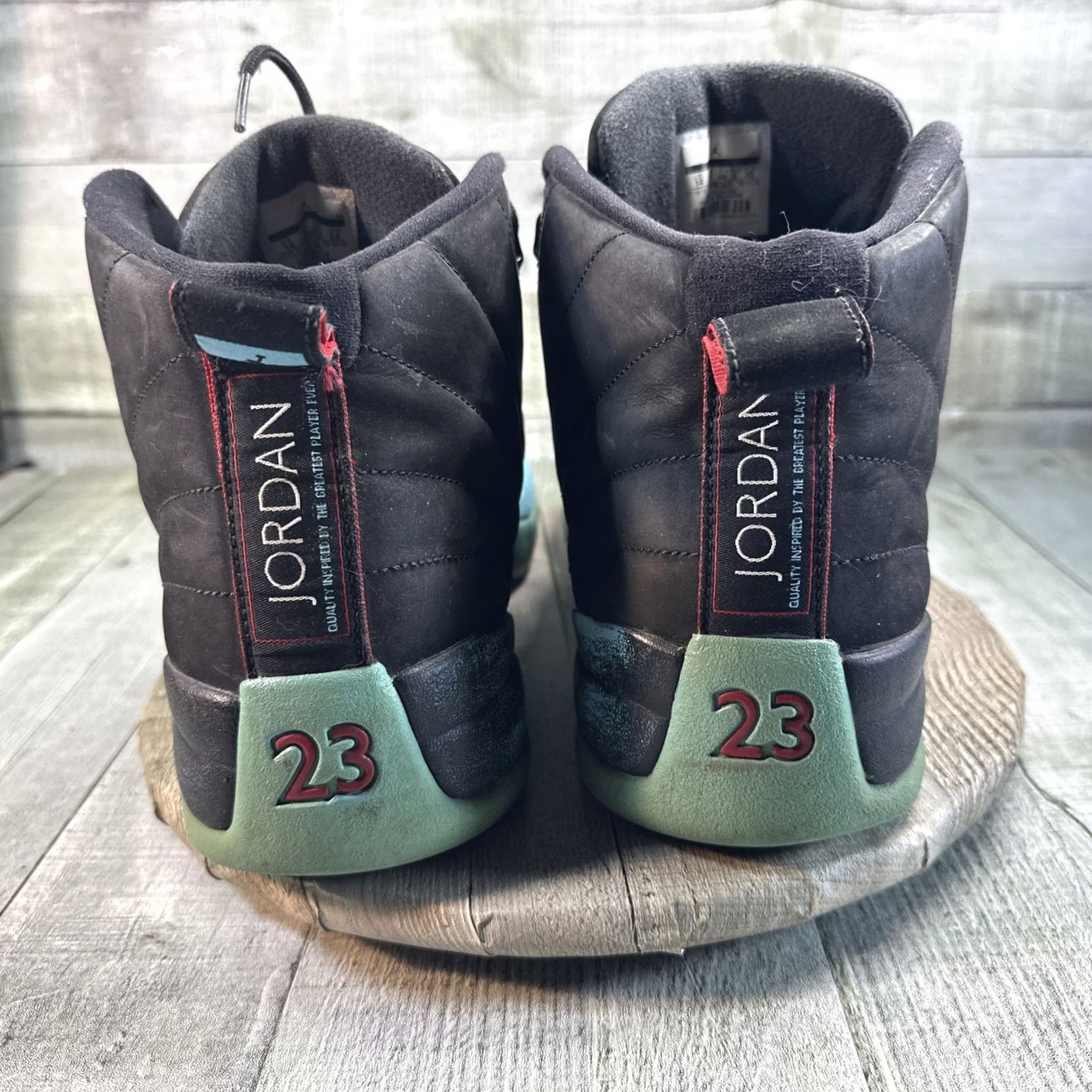 Jordan Brand Nike Air Jordan 12 Retro Gamma Blue 2013 Men Shoe 14 US High Top Colorblock Leather Rubber Size US 14 / EU 47 - 5 Thumbnail