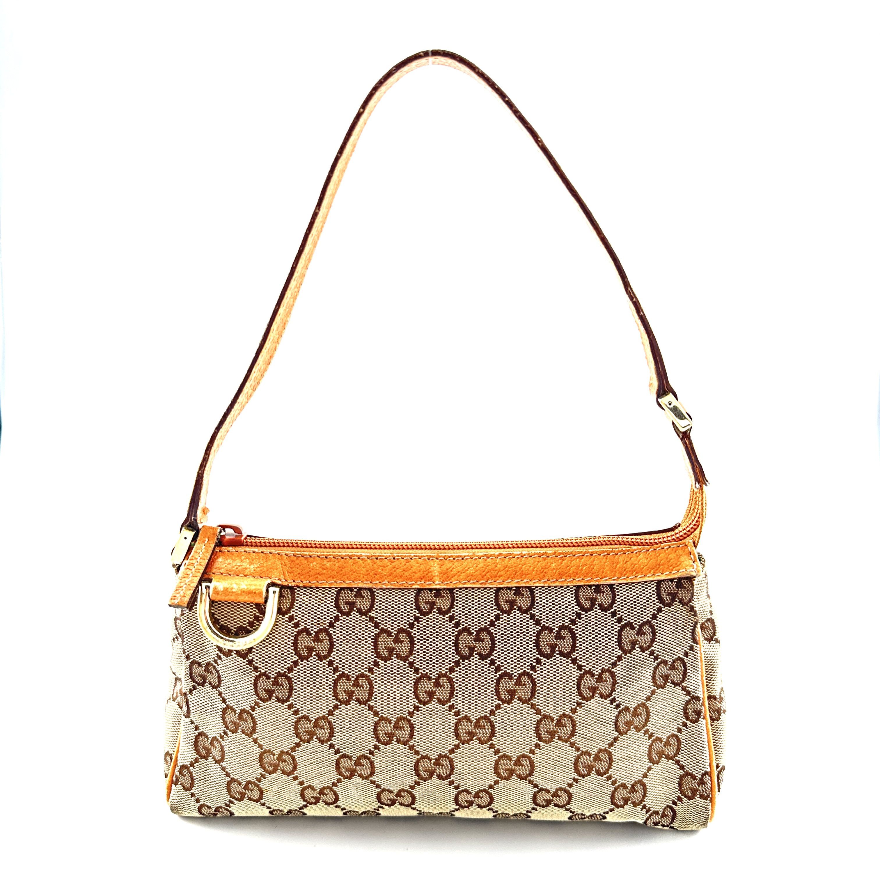 Gucci Gucci hand bag beige canvas Size ONE SIZE - 1 Thumbnail