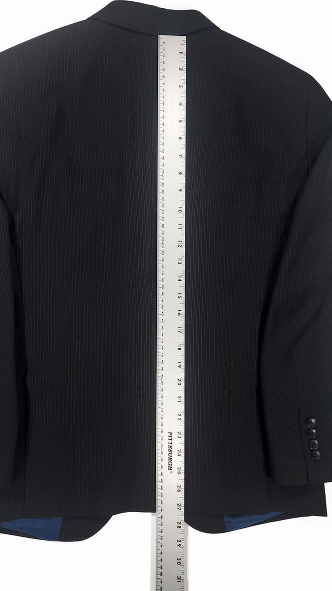 Billy London Billy London Pinstripe 3-Button Suit Blazer Jacket Sz 36S Size 36S - 7 Thumbnail
