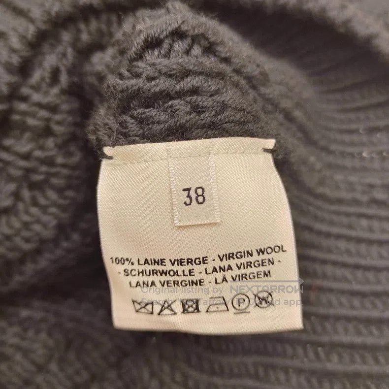 Hermes Hermes Black wool chunky knit off-the-shoulder sweater Size XS / US 0-2 / IT 36-38 - 5 Thumbnail