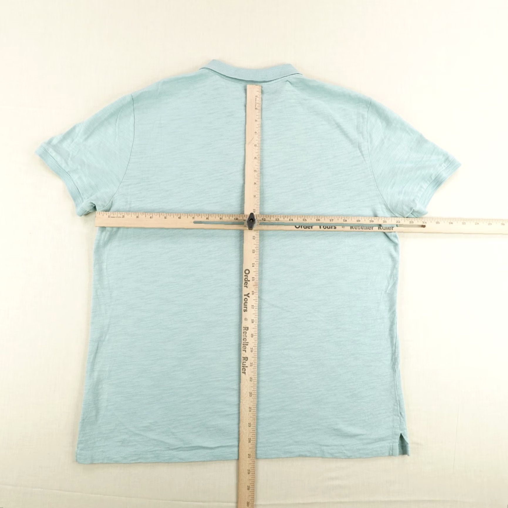 Vince Vince Polo Shirt Mens Large Mint Green Heather Short Sleeve Cotton Casual Size US L / EU 52-54 / 3 - 6 Thumbnail