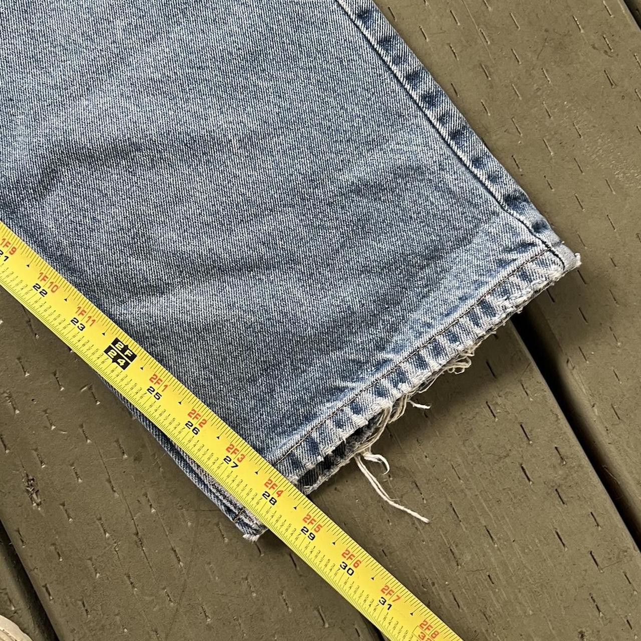 Carhartt Vintage Y2K Carhartt denim thrashed blue work wear pants Size US 36 / EU 52 - 6 Thumbnail