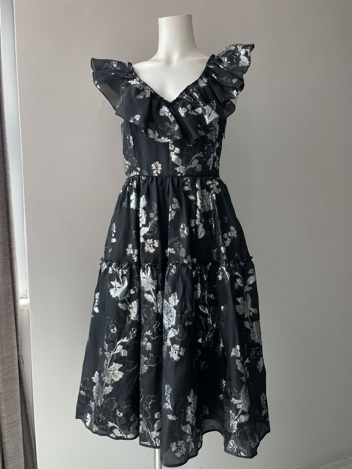 Vintage Machka silk dress Size M / US 6-8 / IT 42-44 - 4 Thumbnail