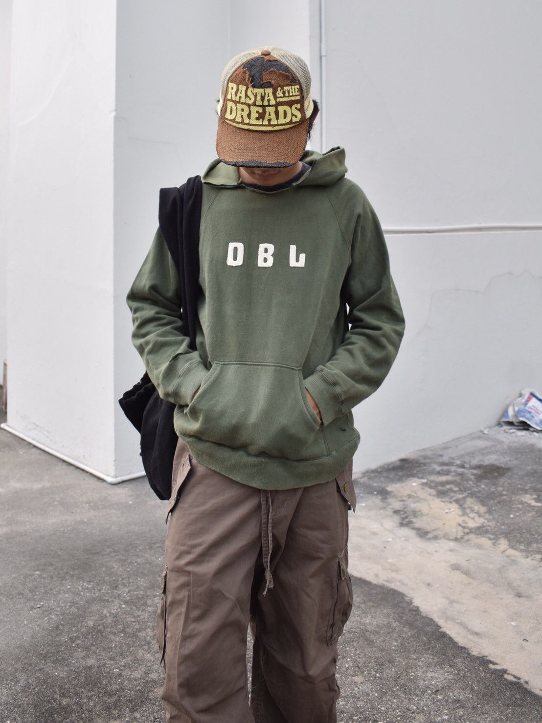 Beauty Beast × Japanese Brand Faded Green Double Name Distressed Hoodie Size US M / EU 48-50 / 2 - 7 Thumbnail