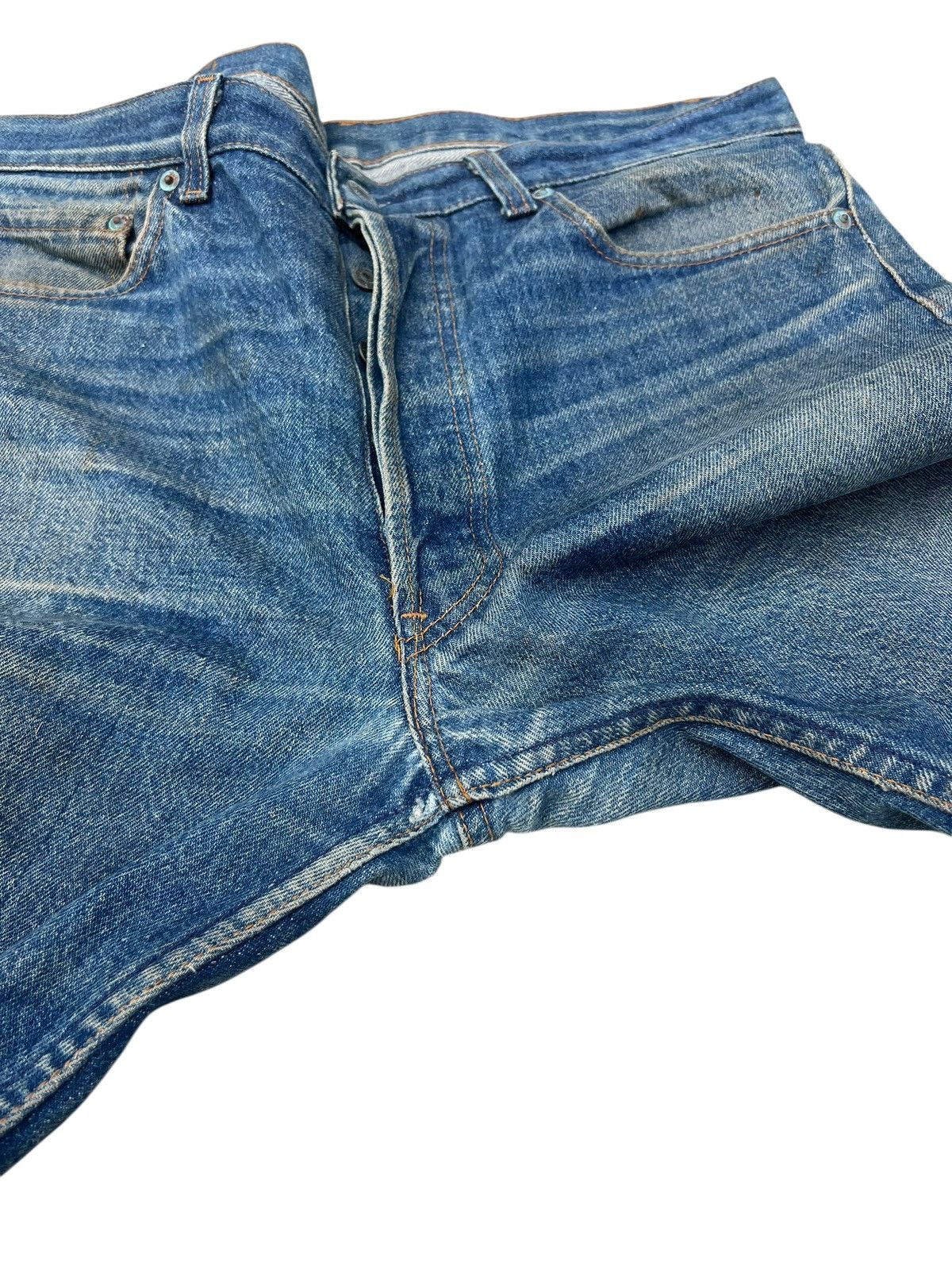 Levi's Vintage 80s Levi’s 501 Made in USA Dirty Mud Denim Jeans Size US 35 - 22 Thumbnail