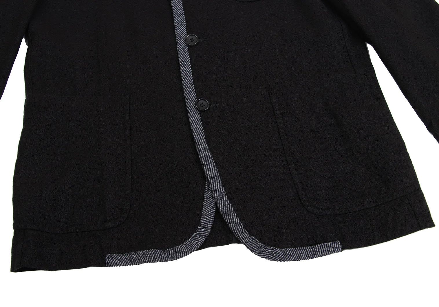 Comme des Garcons Homme Plus T Piped Tailored Jacket in Black/Navy, Size M Size US M / EU 48-50 / 2 - 9 Thumbnail