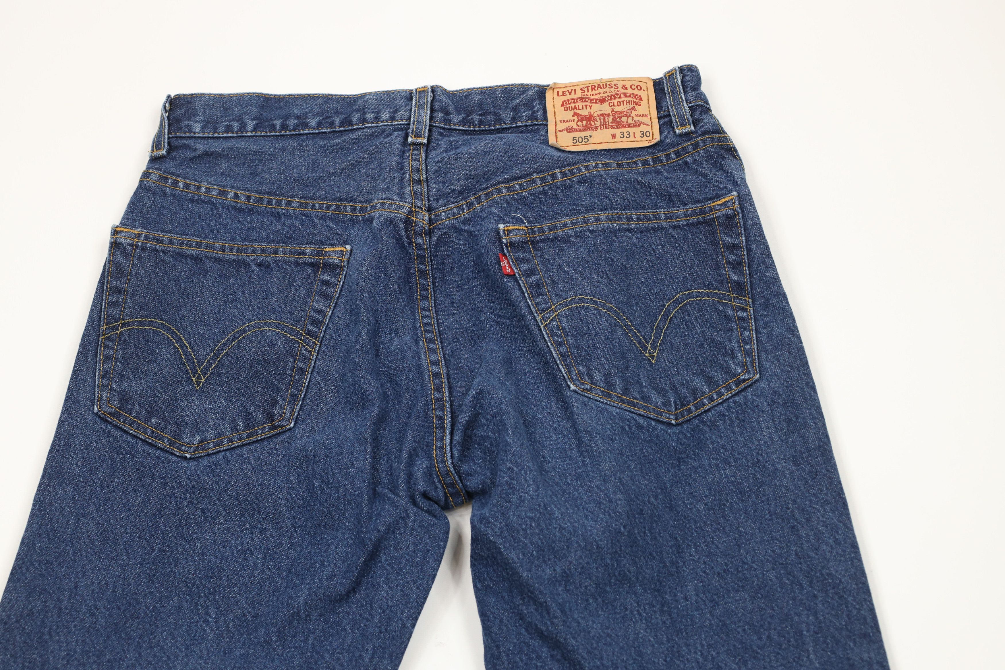 Levi's × Vintage Vintage Y2K Levis 505 Regular Fit Denim Jeans Blue Cotton Size US 33 - 9 Thumbnail