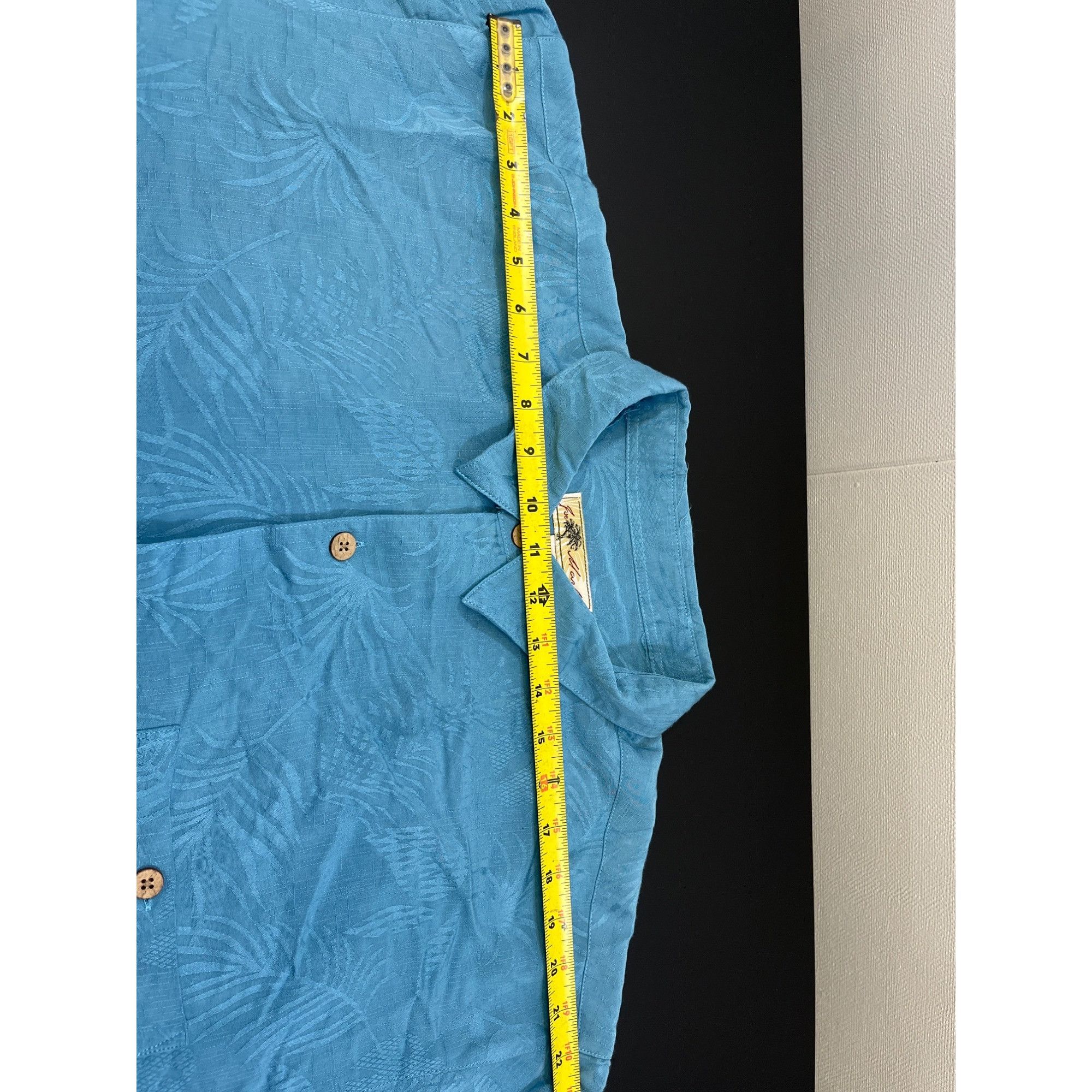 Other Joe Marlin Men's Turquoise Hawaiian Shirt/Button Up Sz 2XLT Size US XXL / EU 58 / 5 - 6 Thumbnail