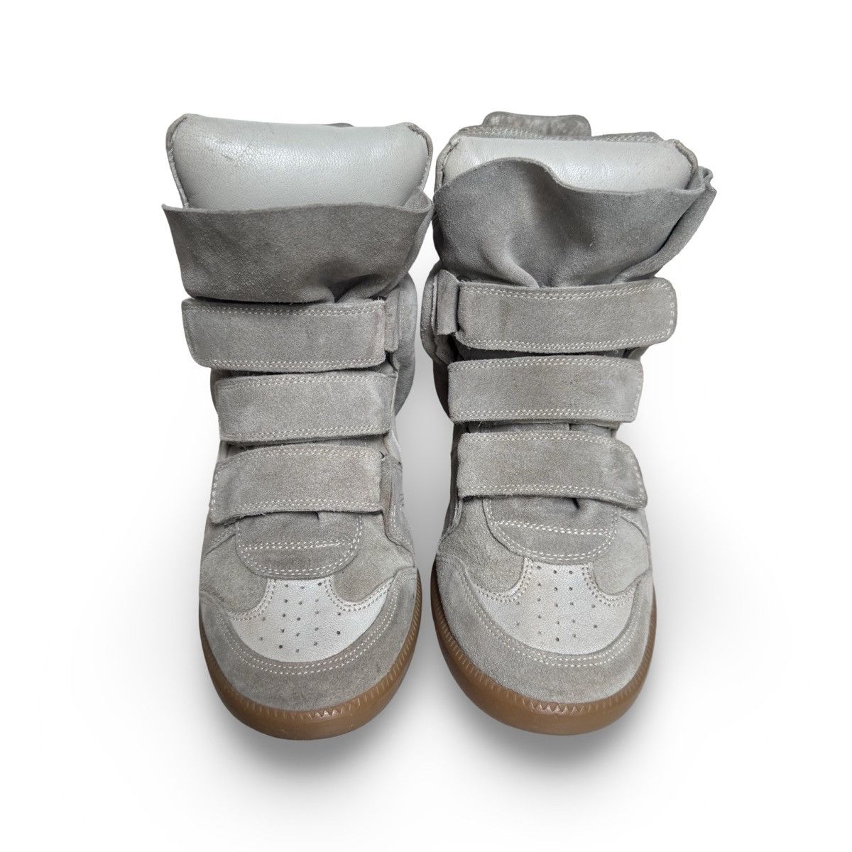 Isabel Marant isabel marant bekett beige suede wedge sneakers Size US 6 / IT 36 - 4 Thumbnail