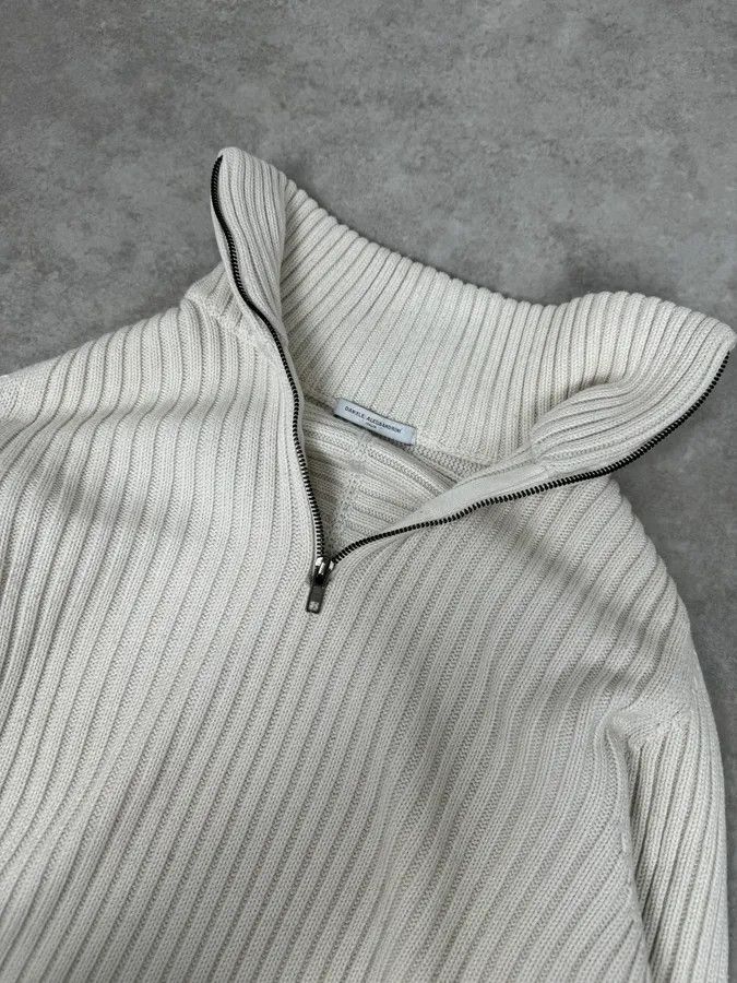 Daniele Alessandrini 2000S Daniele Alessandrini Multi-Zip Creamy White Wool Sweater Size US S / EU 44-46 / 1 - 4 Thumbnail