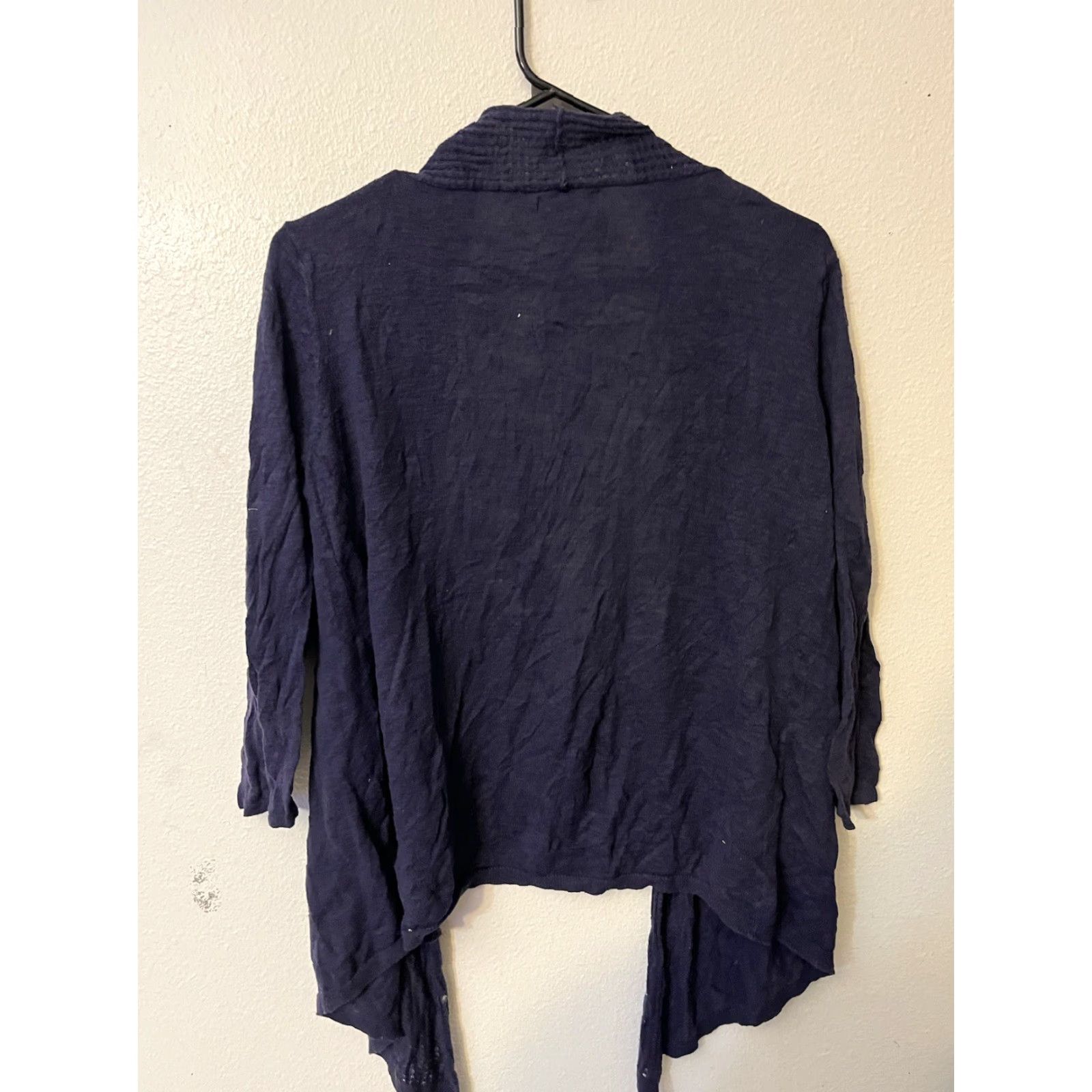 Gap Gap Cardigan Women Short Sleeve Open Front Knit Navy Blue Solid Medium Size M / US 6-8 / IT 42-44 - 2 Thumbnail