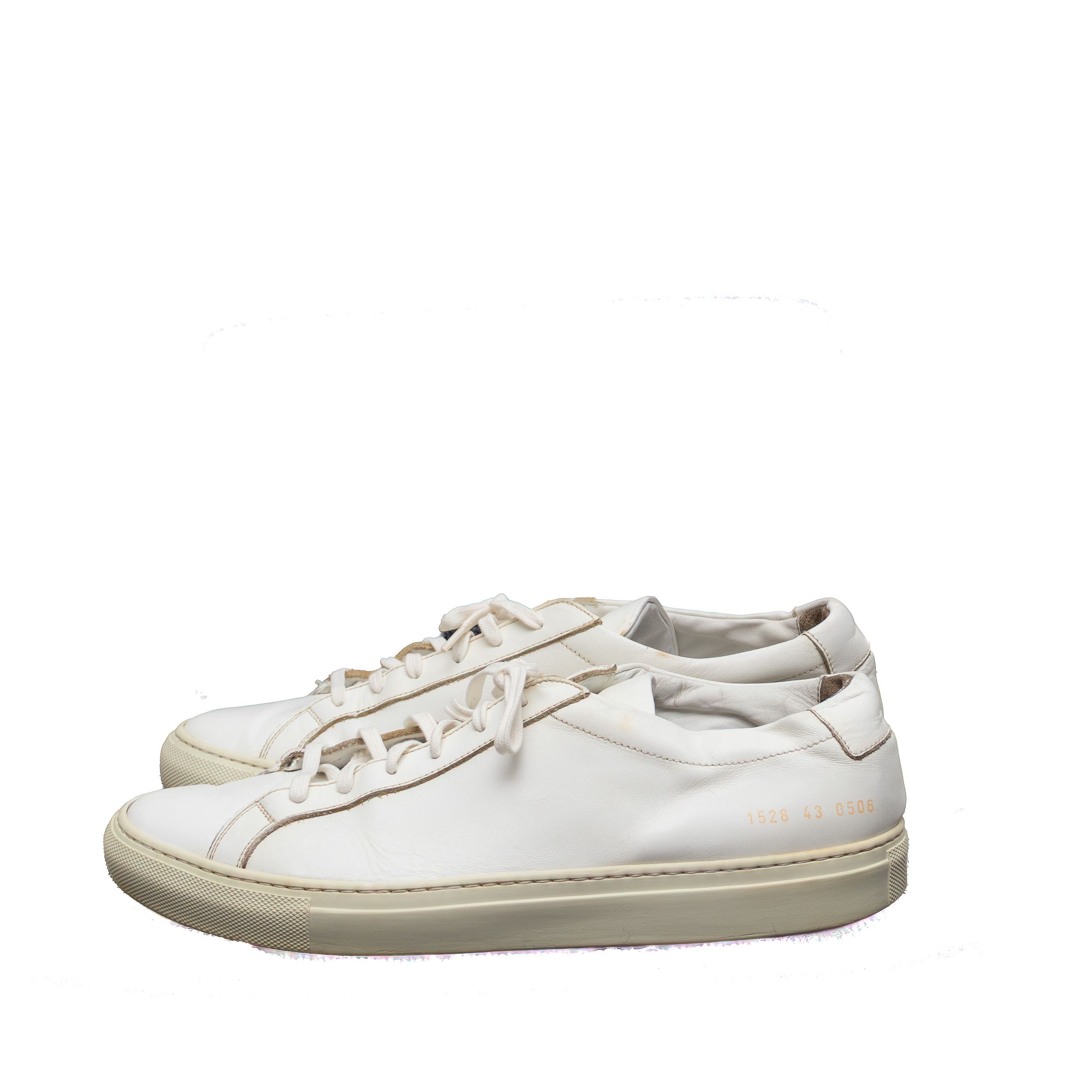 Common Projects Common Projects Low White Leather Sneakers EU 43 / US 10 Size US 10 / EU 43 - 3 Thumbnail