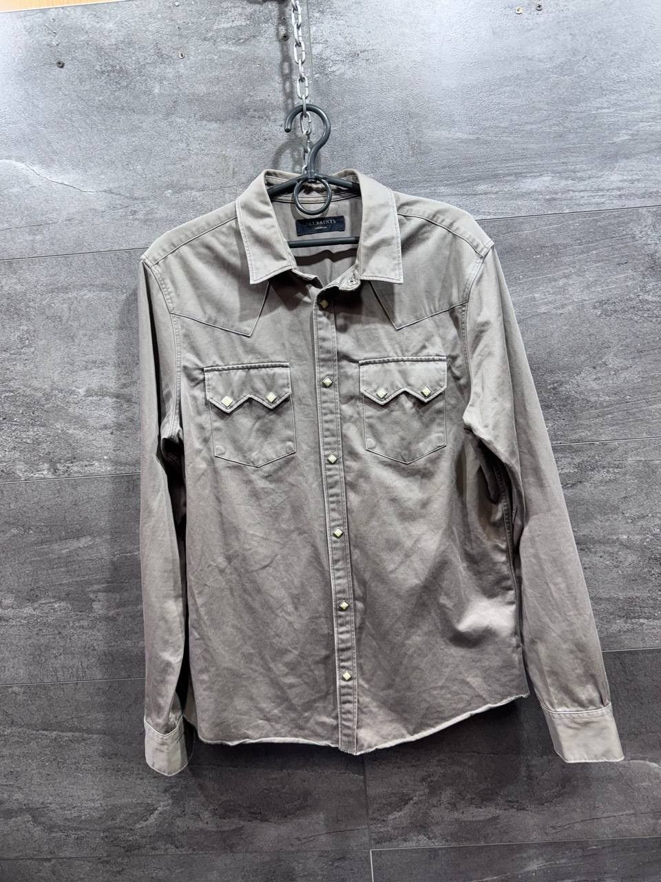 Allsaints AllSaints Mens Stovepipe Long Sleeve Shirt Size US M / EU 48-50 / 2 - 1 Thumbnail