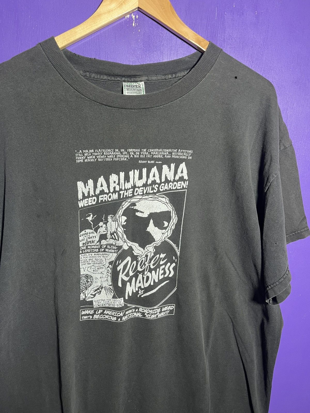 Vintage Vintage 90s Marijuana weed from the devils garden movie tee Size US XL / EU 56 / 4 - 3 Thumbnail