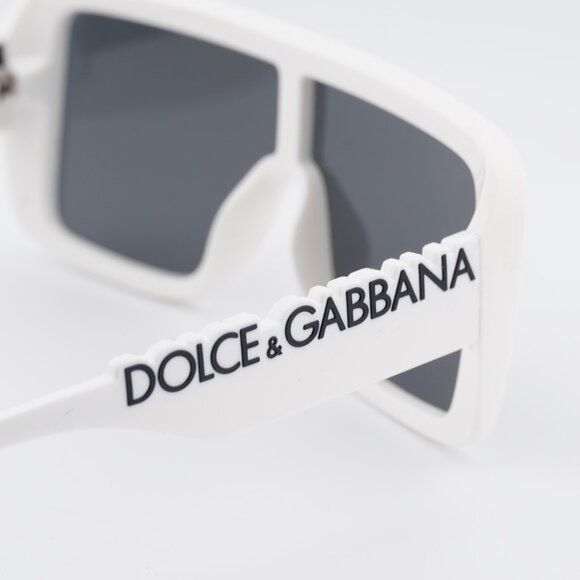 Dolce & Gabbana Dolce & Gabbana DG6204 331287 Sunglasses White Shield Frame Size ONE SIZE - 5 Thumbnail