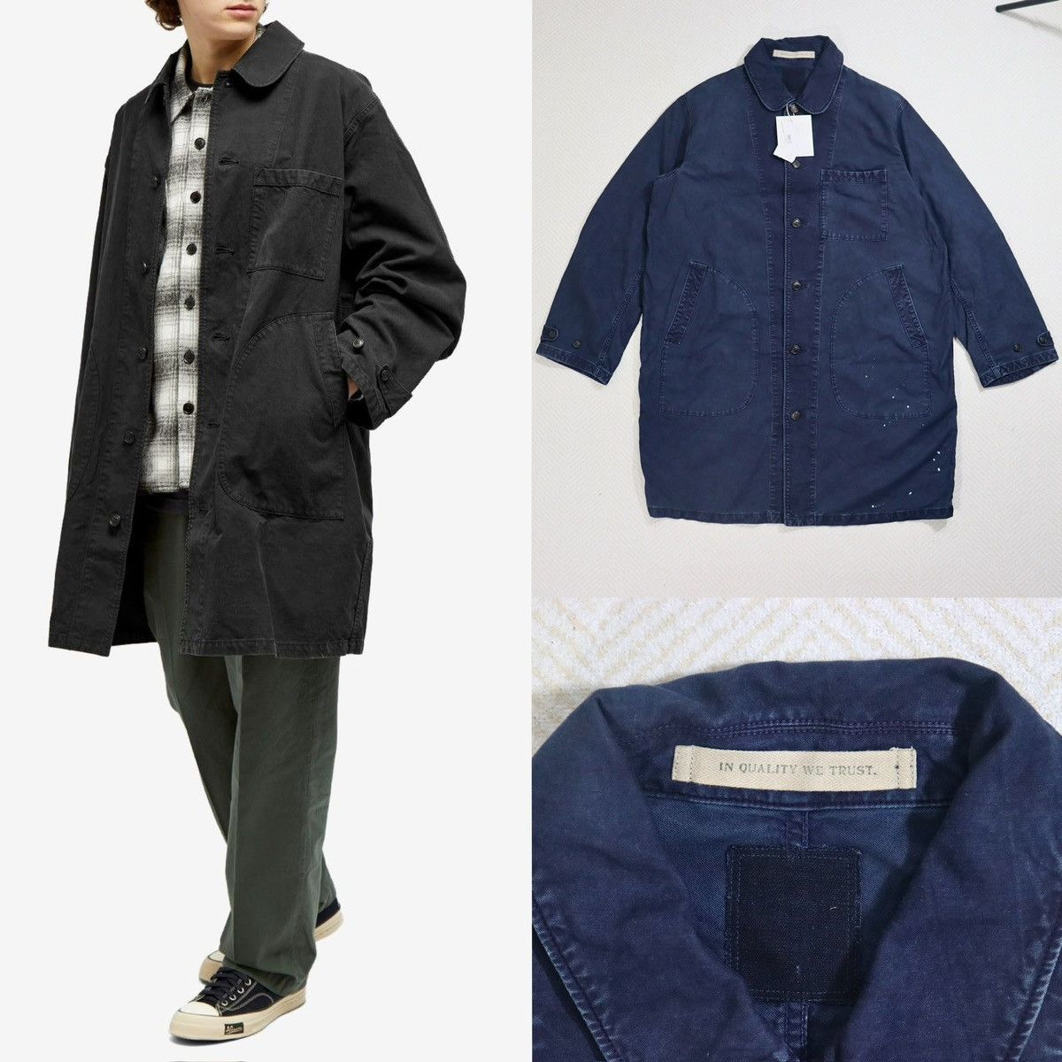 Image of Visvim Ict 24Ss Pointer Coat in Indigo, Men's (Size XL)