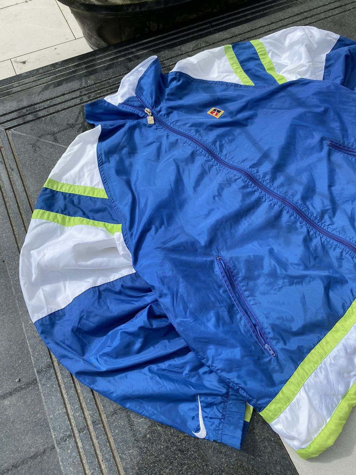 Nike × Vintage 90S NIKE COURT VINTAGE DOUBLE SWOOSH Y2K OVERSIZED JACKET Size US L / EU 52-54 / 3 - 2 Thumbnail