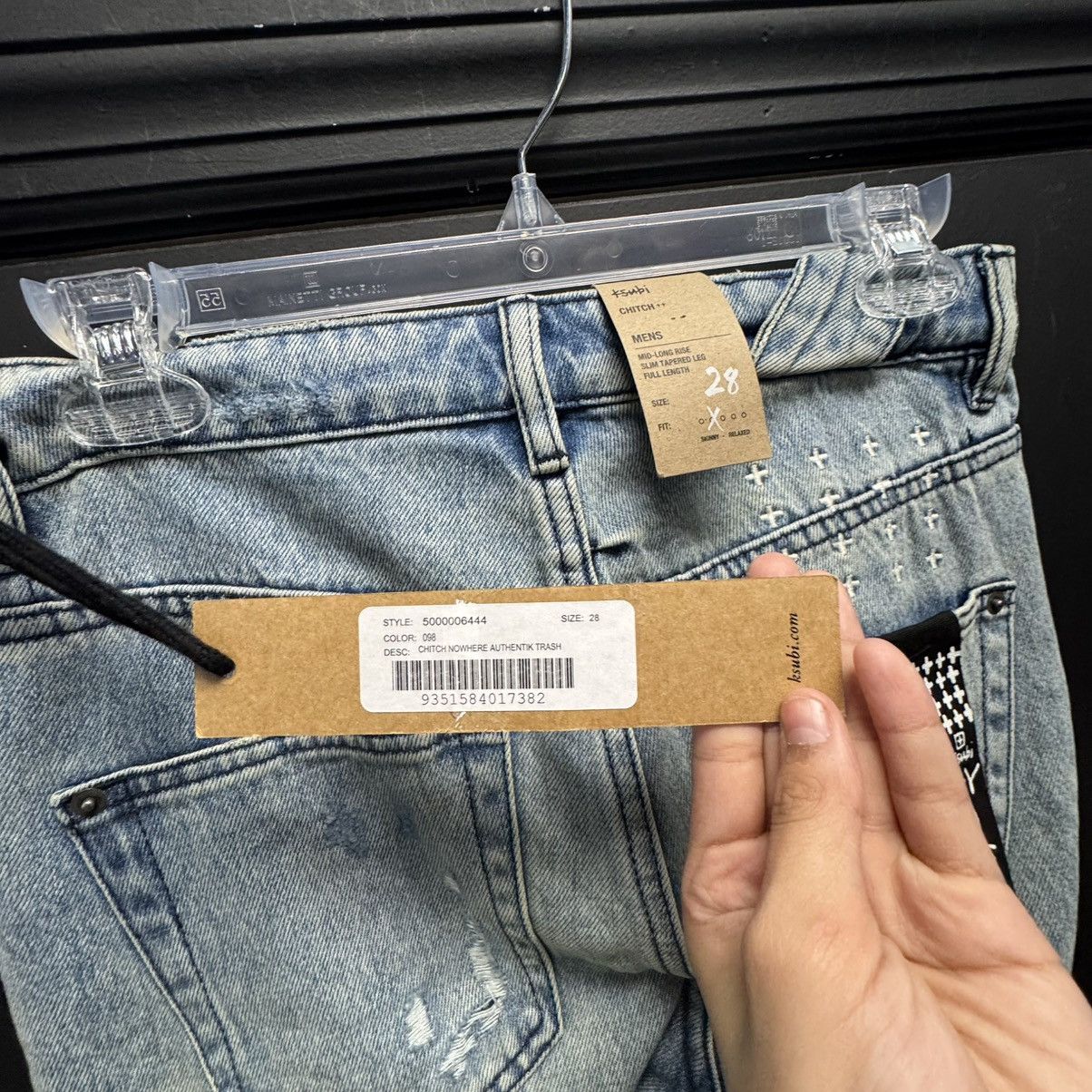 Ksubi Ksubi Chitch Nowhere Authentik Trashed Jeans Size US 28 / EU 44 - 3 Thumbnail