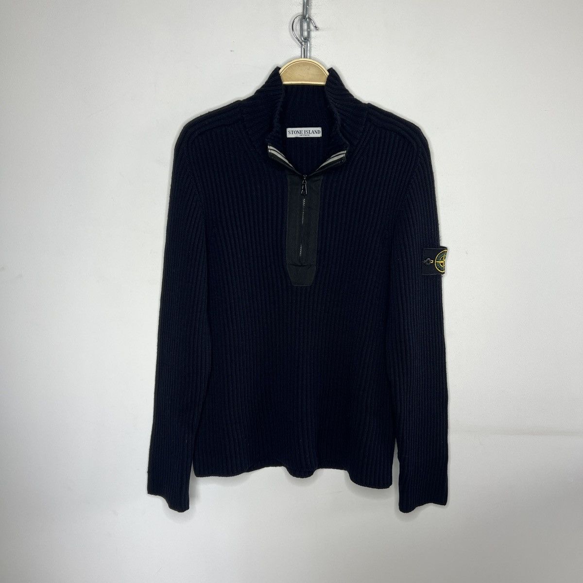 Stone Island × Vintage Stone Island Vintage Half Zip Sweater | Grailed