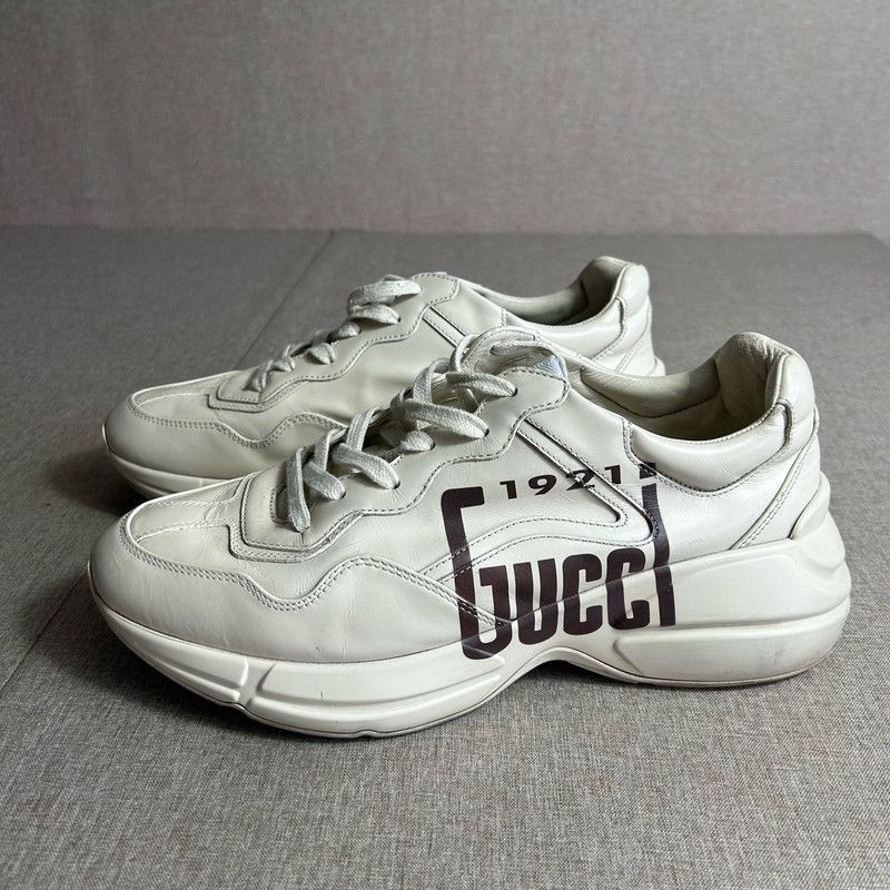 Gucci Gucci Rhyton Vintage Dad Sneakers in Ivory - Size US 9 / EU 42 - 1 Thumbnail