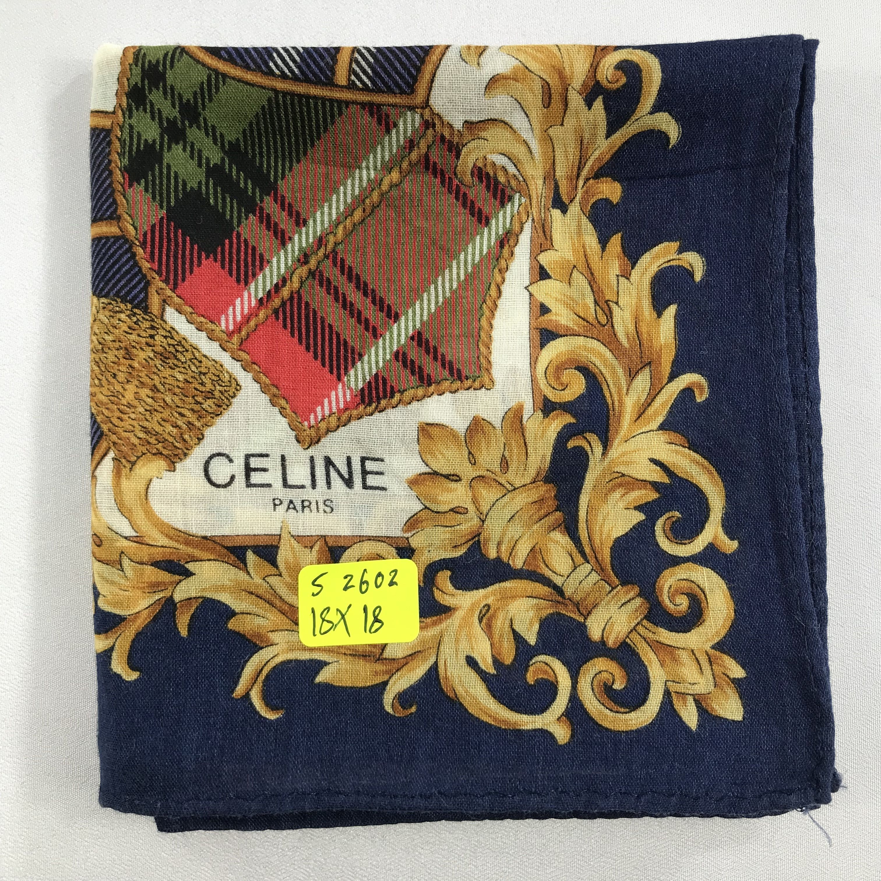 Celine × Vintage Celine Bandana / Handkerchief / Neckerchief - S2602 Size ONE SIZE - 5 Thumbnail