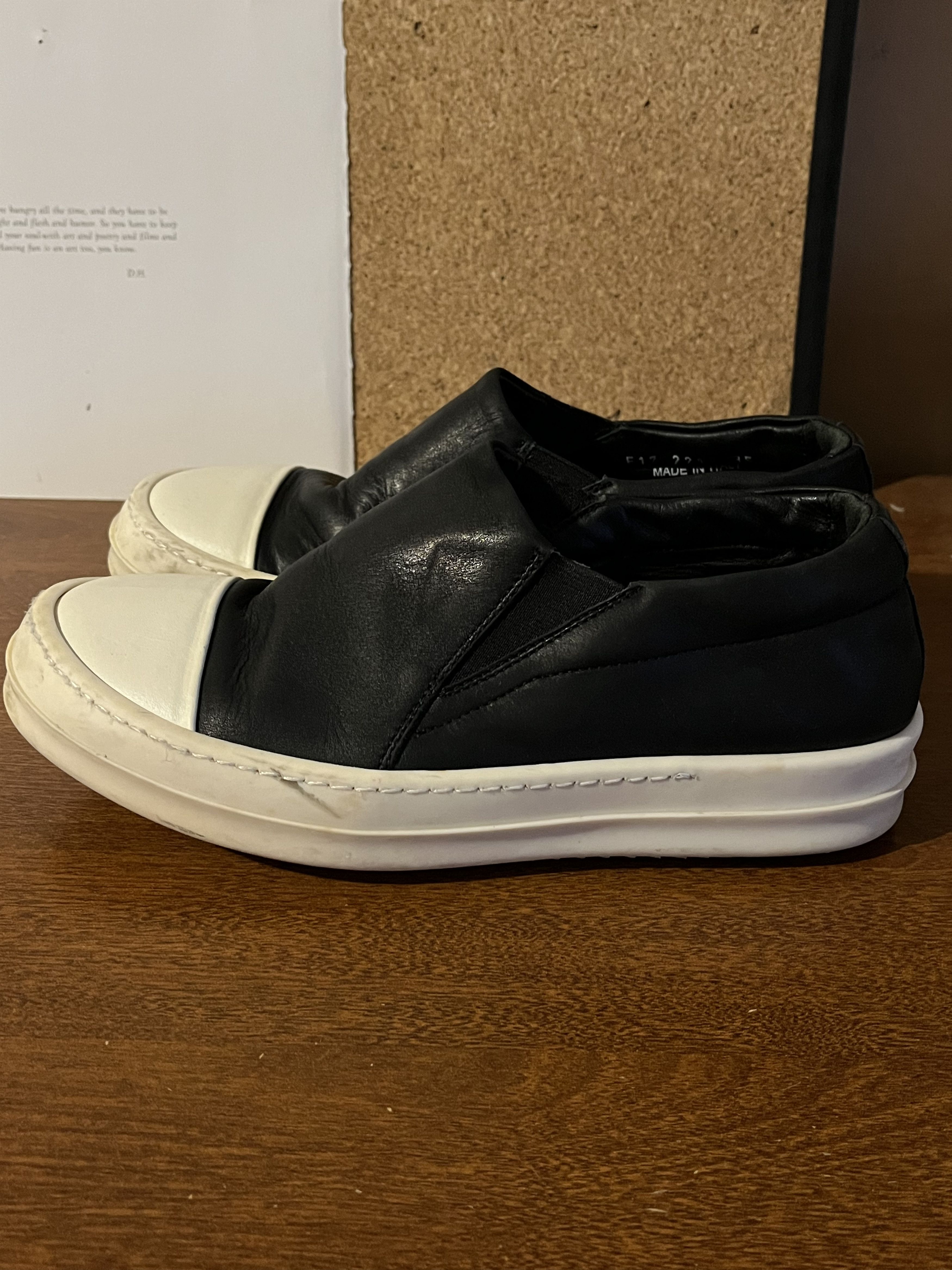 Rick Owens Rick Owens leather slip on sneakers Size US 5 / IT 35 - 4 Thumbnail