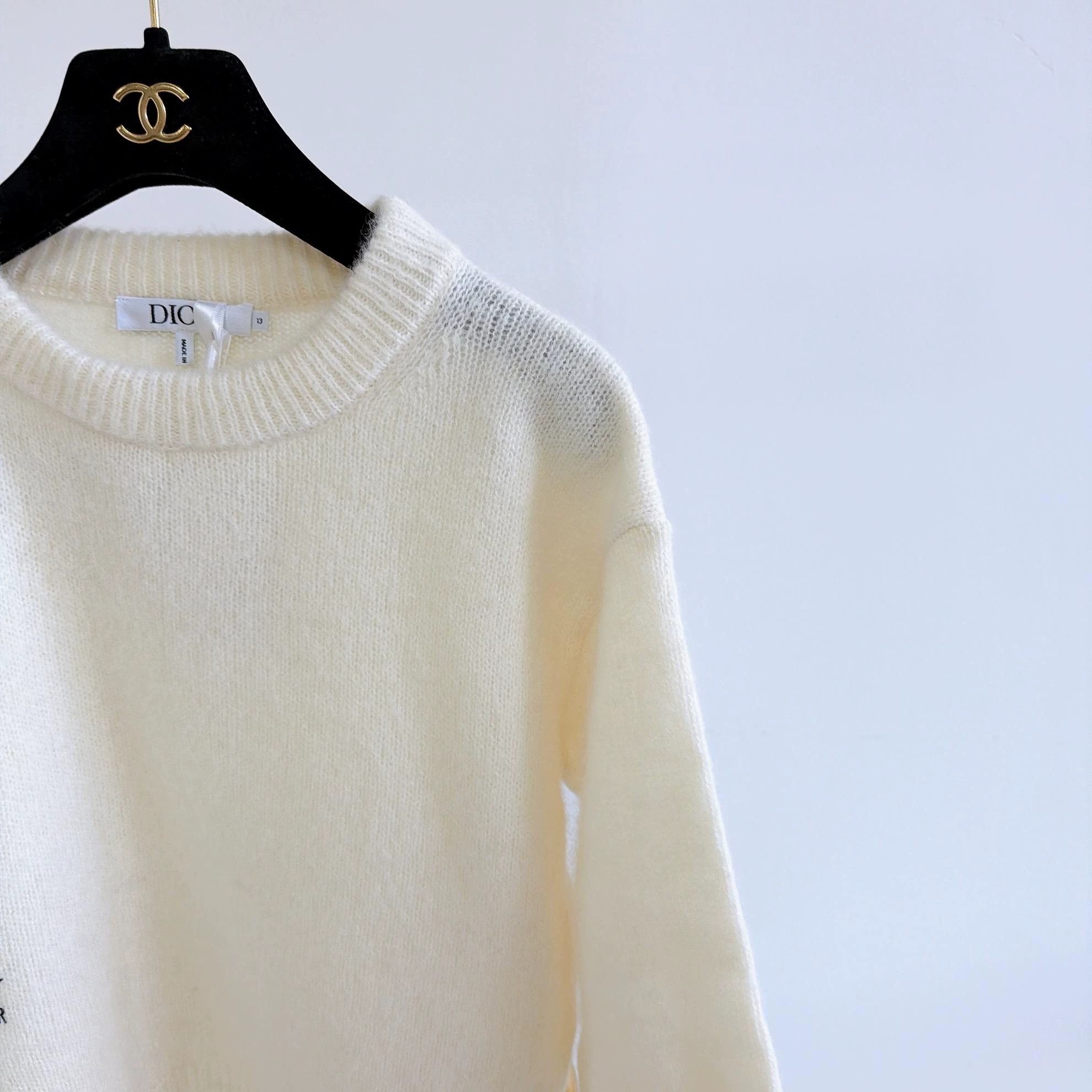 Dior Christian Dior Beige Knit Pullover 13 Size XS / US 0-2 / IT 36-38 - 4 Thumbnail