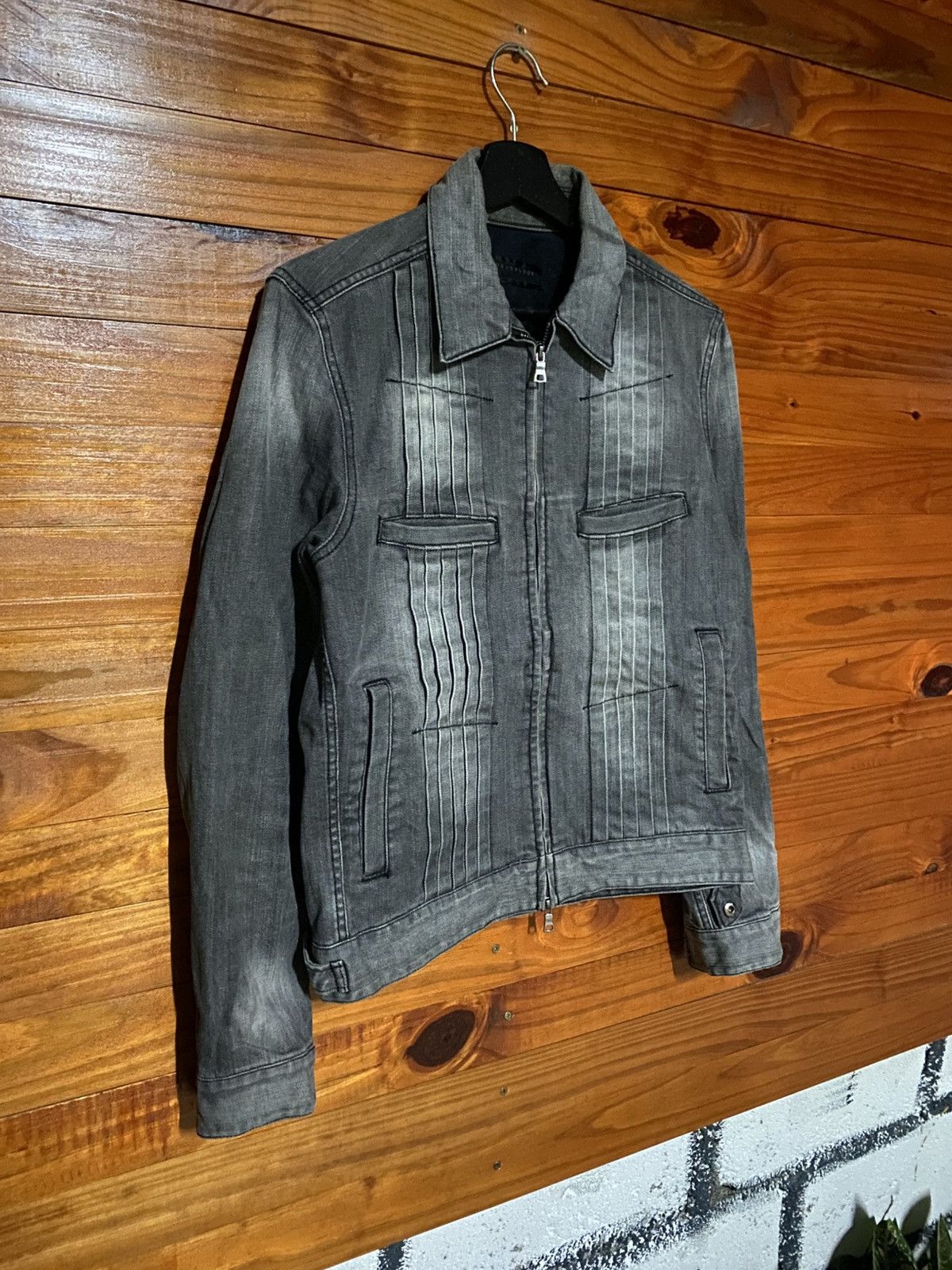 Japanese Brand Ground Floor Grey Denim Jacket – Vintage-Style Men’s Casual Size US S / EU 44-46 / 1 - 5 Thumbnail