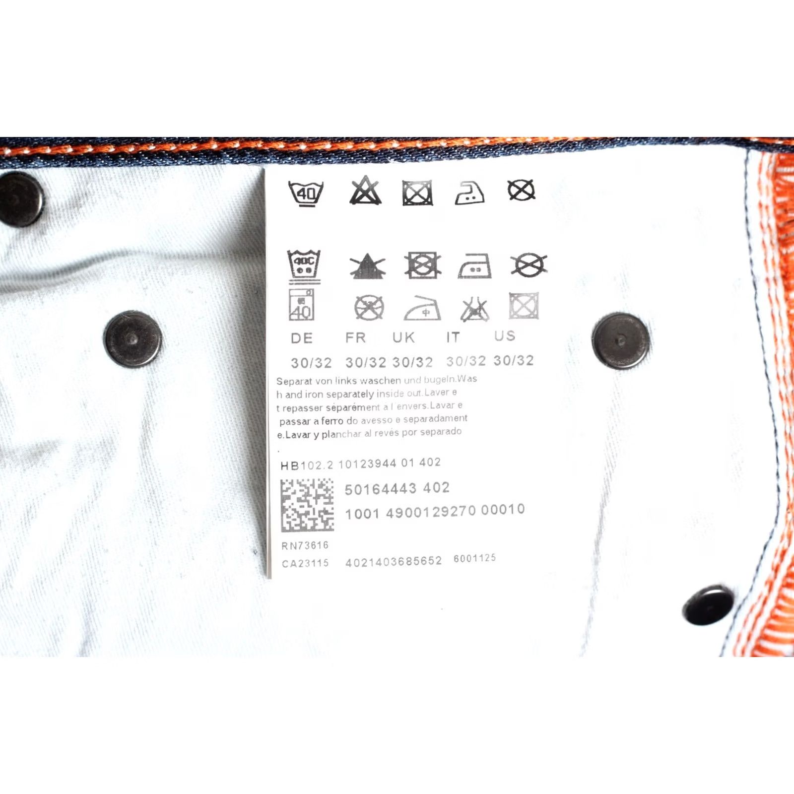 Hugo Boss HUGO BOSS ORANGE Slim Fit Jeans Men Size W30 L32 DZ5377 Size US 30 / EU 46 - 7 Thumbnail