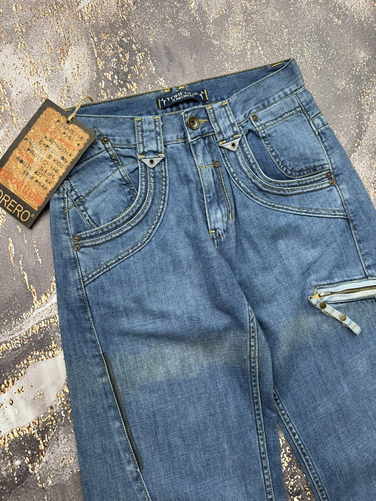 Japanese Brand × Vintage Vintage Wide Bondage Jeans Size 30" / US 8 / IT 44 - 2 Thumbnail
