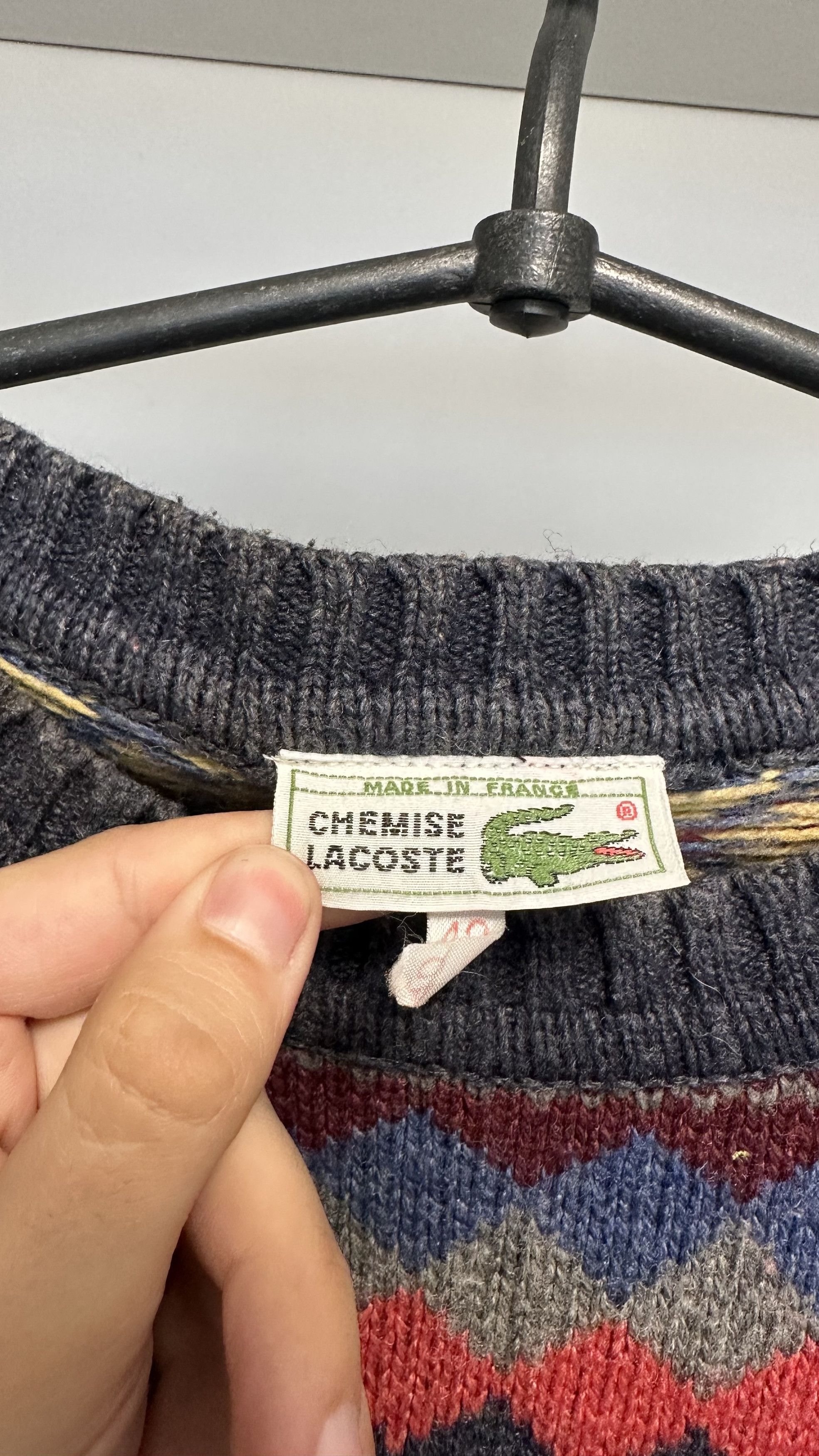 Lacoste × Vintage Lacoste Chemise vintage knitsweater Size US M / EU 48-50 / 2 - 5 Thumbnail