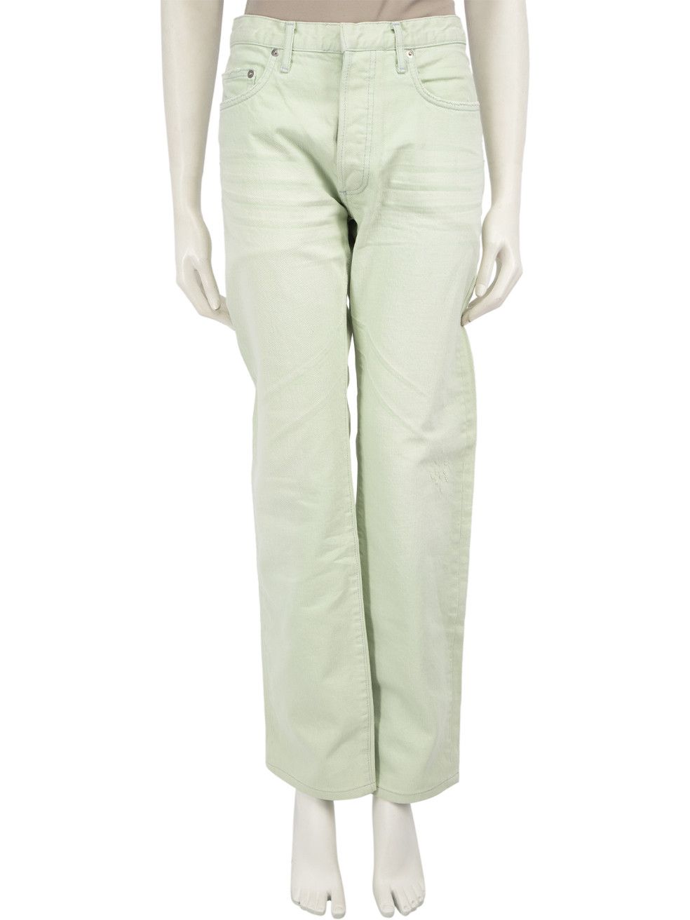 Dior Green Denim Straight-Leg Jeans Size 32" / US 10 / IT 46 - 1 Thumbnail