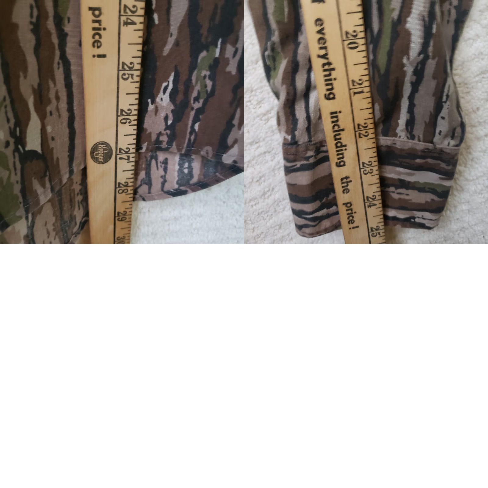 Jordan Brand VINTAGE Jordan Collection Shirt Mens M Trebark Camo Long Sleeve Button USA Made Size US M / EU 48-50 / 2 - 9 Thumbnail