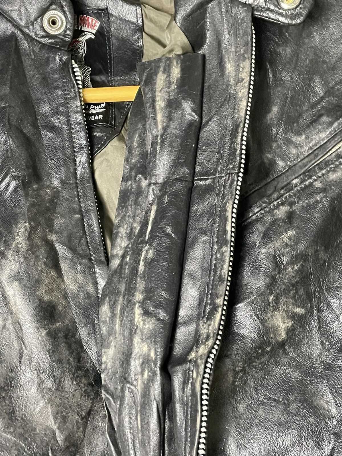 Japanese Brand × Vintage Dolphin x Motor Cycle Mate Leather Bike Jacket(41) Size US M / EU 48-50 / 2 - 9 Thumbnail