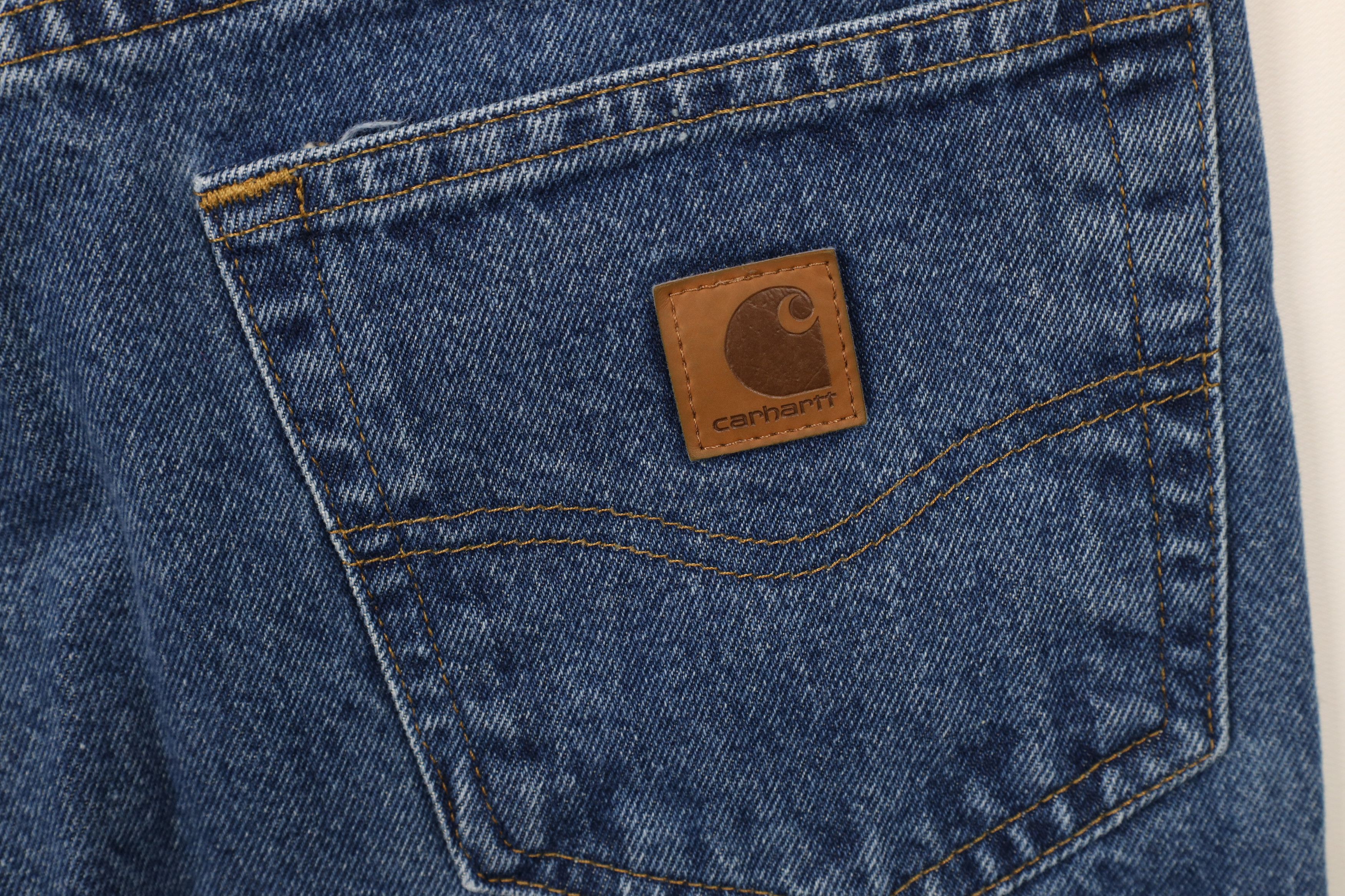 Carhartt × Vintage Vintage Y2K Carhartt Spell Relaxed Fit Wide Leg Denim Jeans Size US 34 / EU 50 - 12 Thumbnail